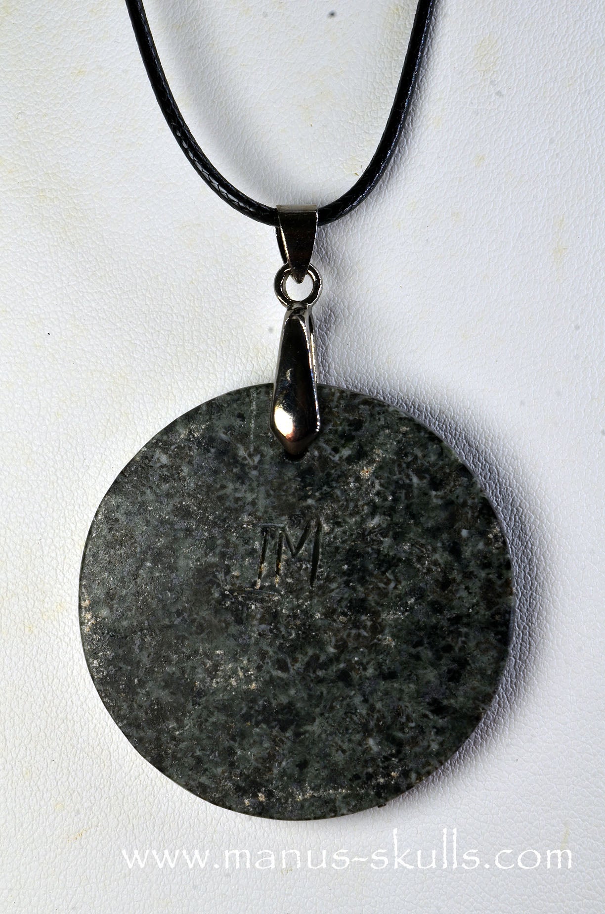 Inspotted Preseli Bluestone Rond Ripple Pendant