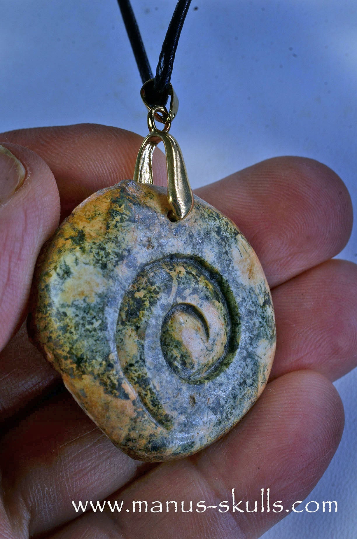 Preseli Bluestone Spiral Pendant