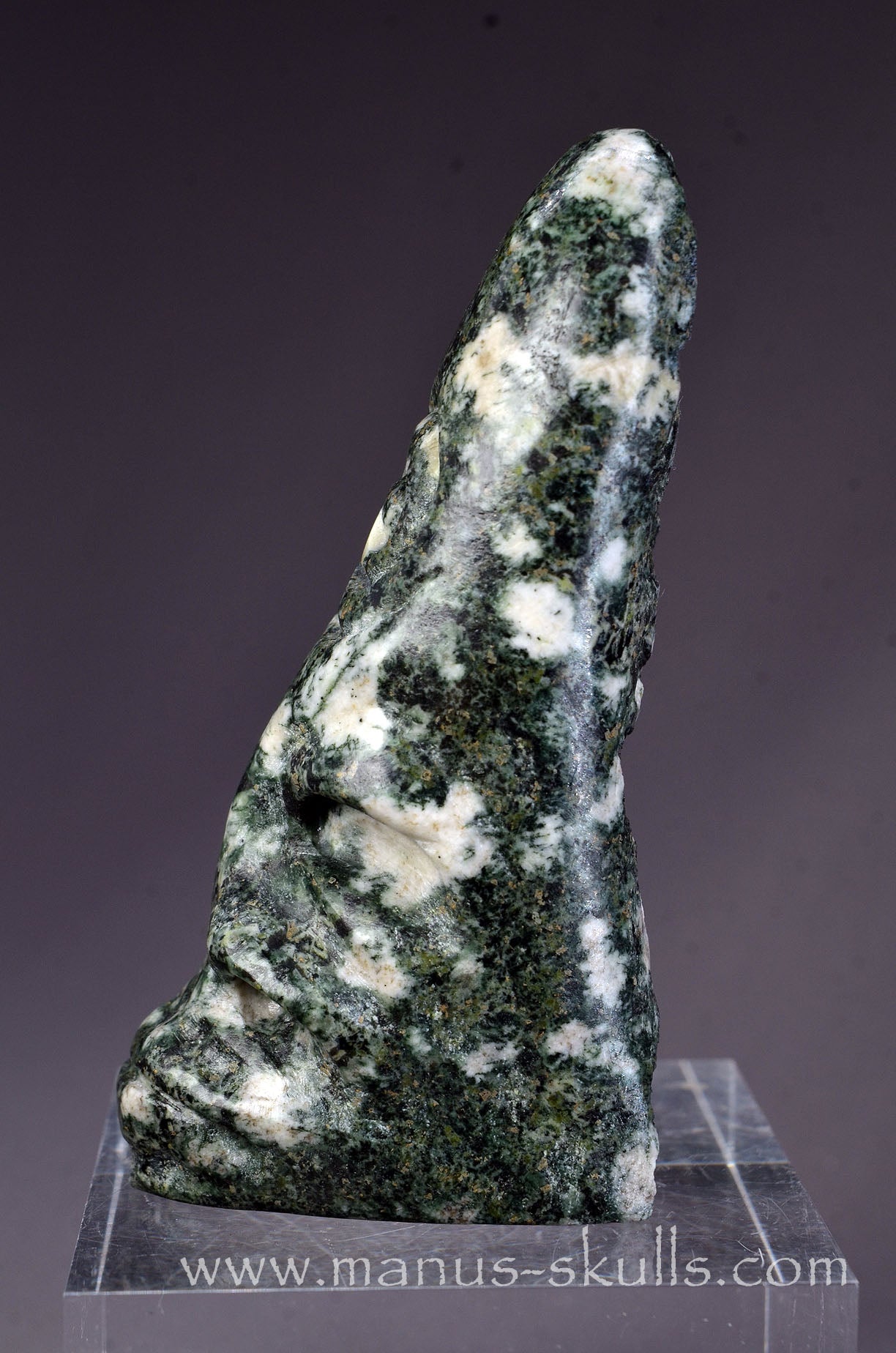 Preseli Bluestone Conehead Tribal Skull Spiral