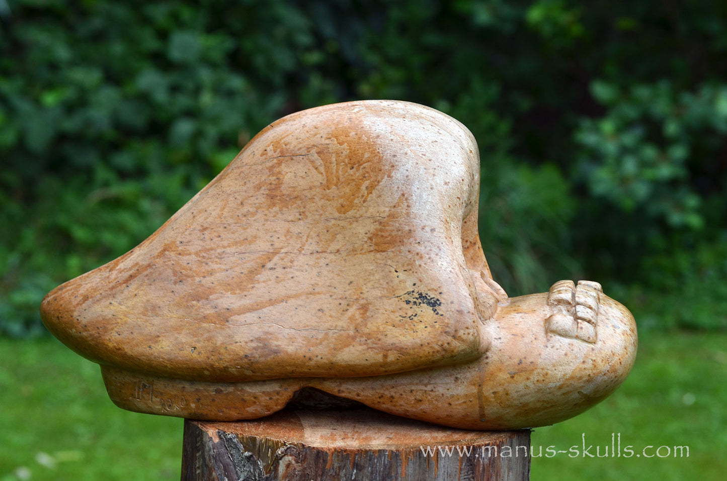 Monumental Steatite Evolian Traveller Skull (30,5 Kilo!)