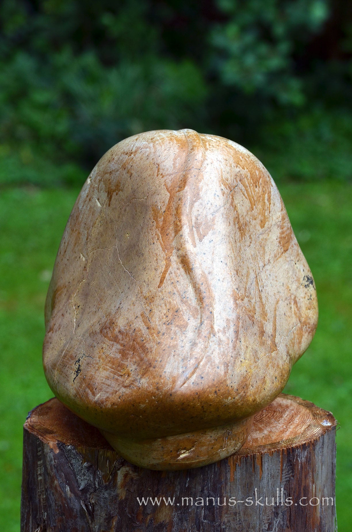 Monumental Steatite Evolian Traveller Skull (30,5 Kilo!)