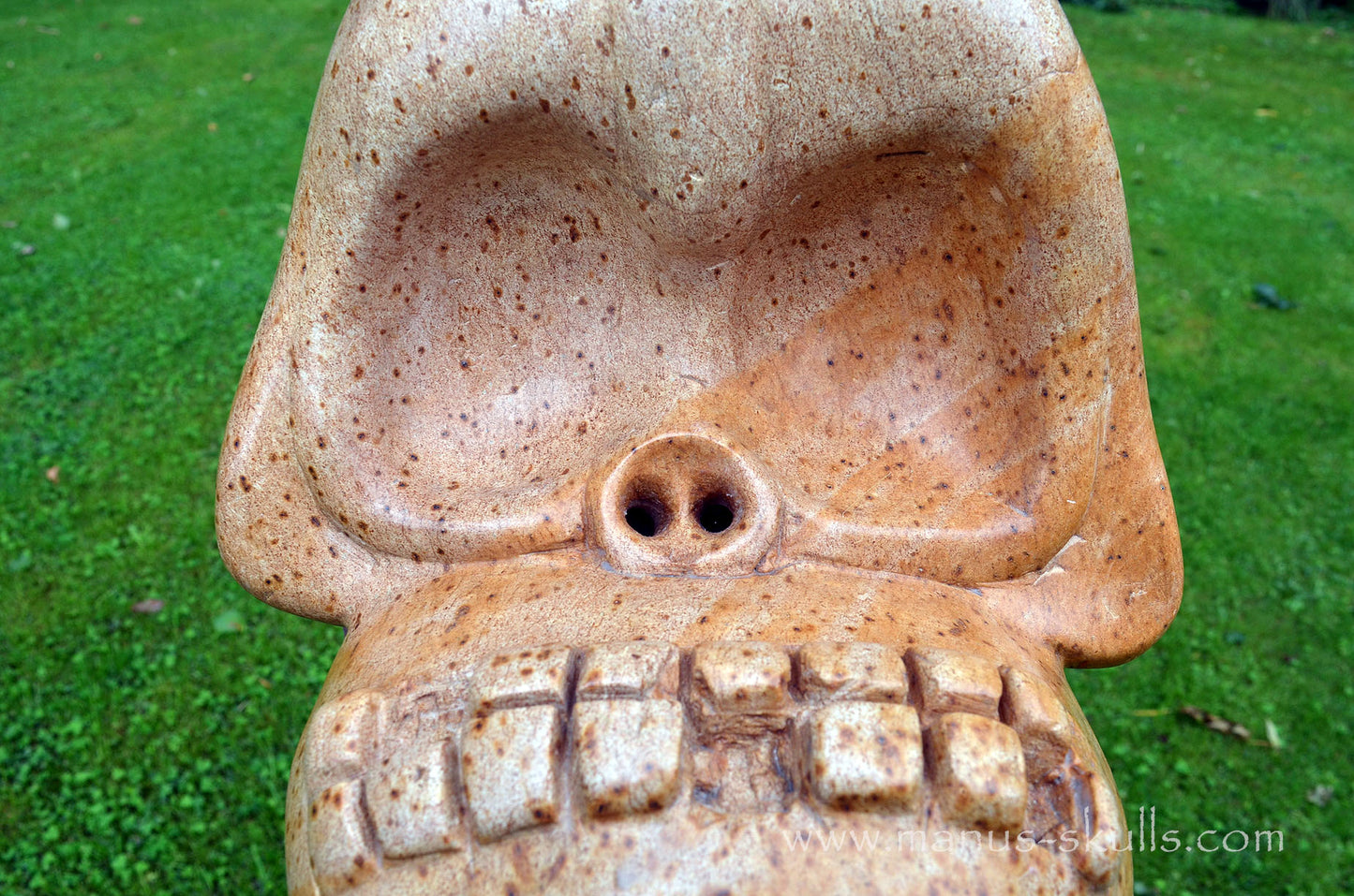 Monumental Steatite Evolian Traveller Skull (30,5 Kilo!)