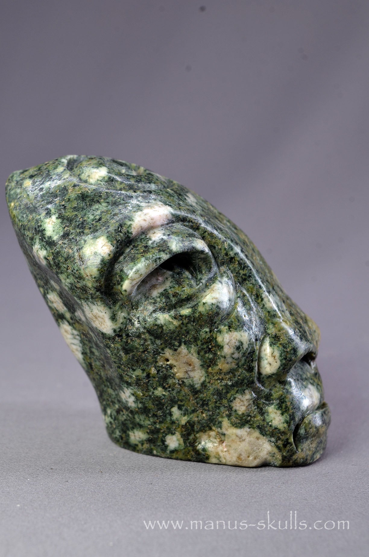 Preseli Bluestone Spiral Tribal Skull