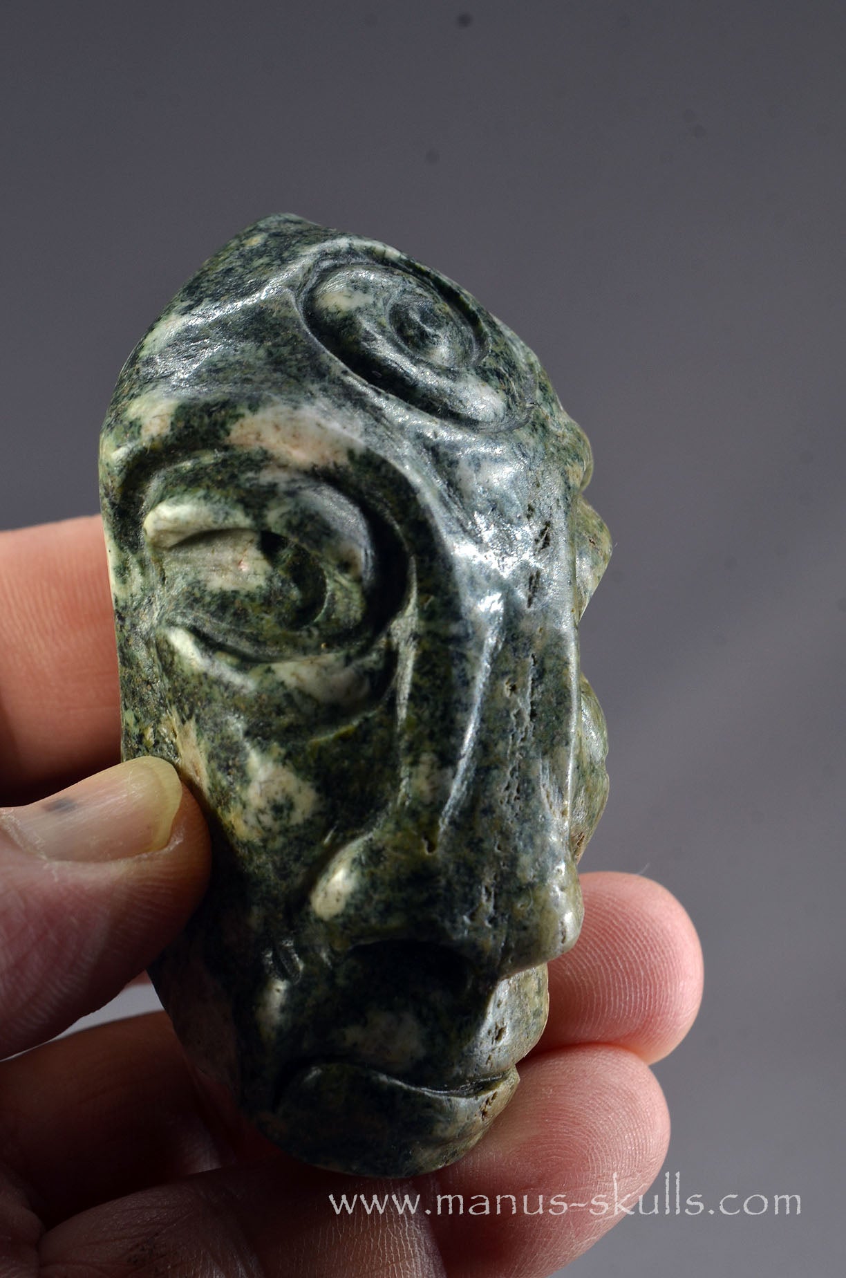 Preseli Bluestone Spiral Tribal Skull