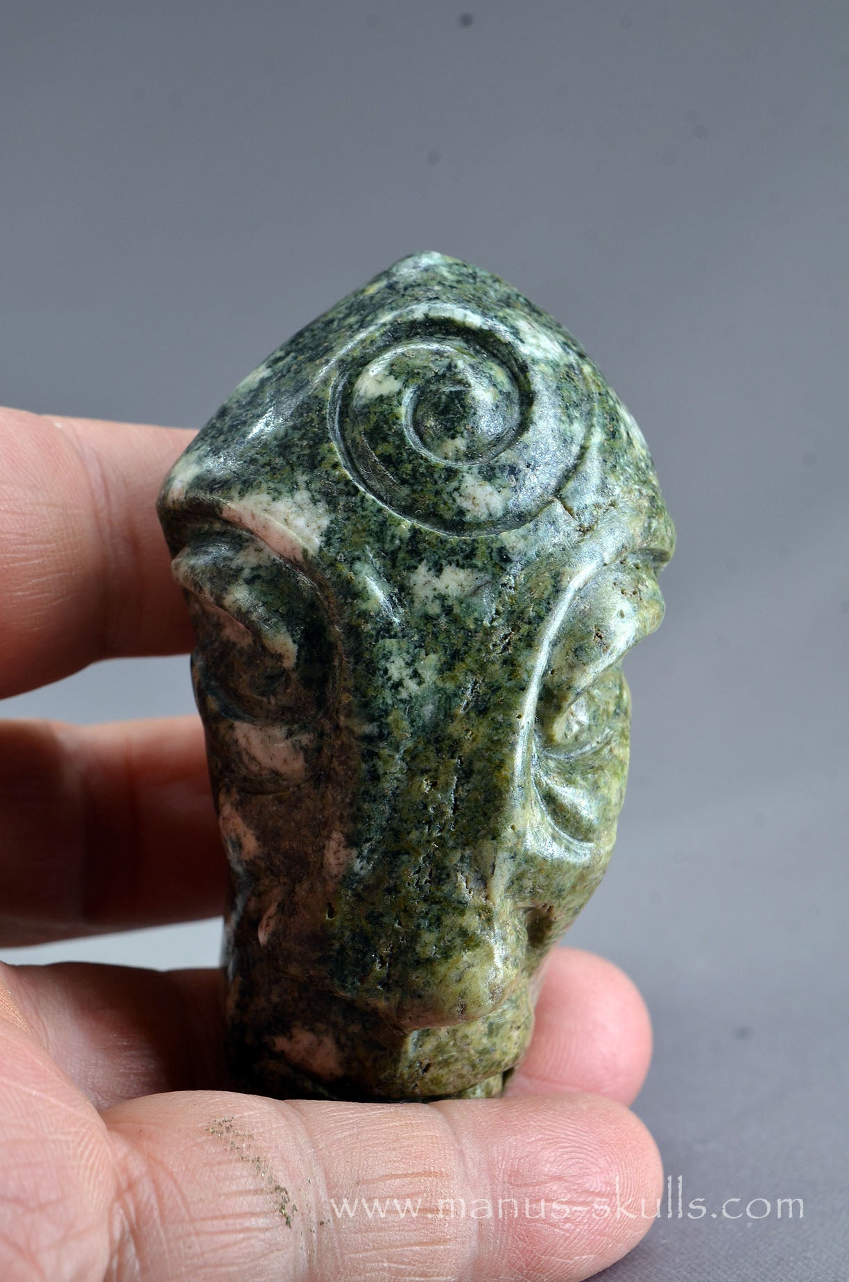 Preseli Bluestone Spiral Tribal Skull