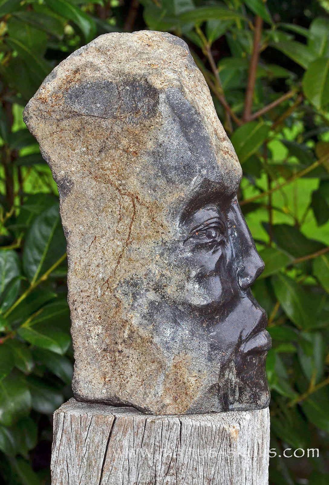 Basalt Woman Sculpture.