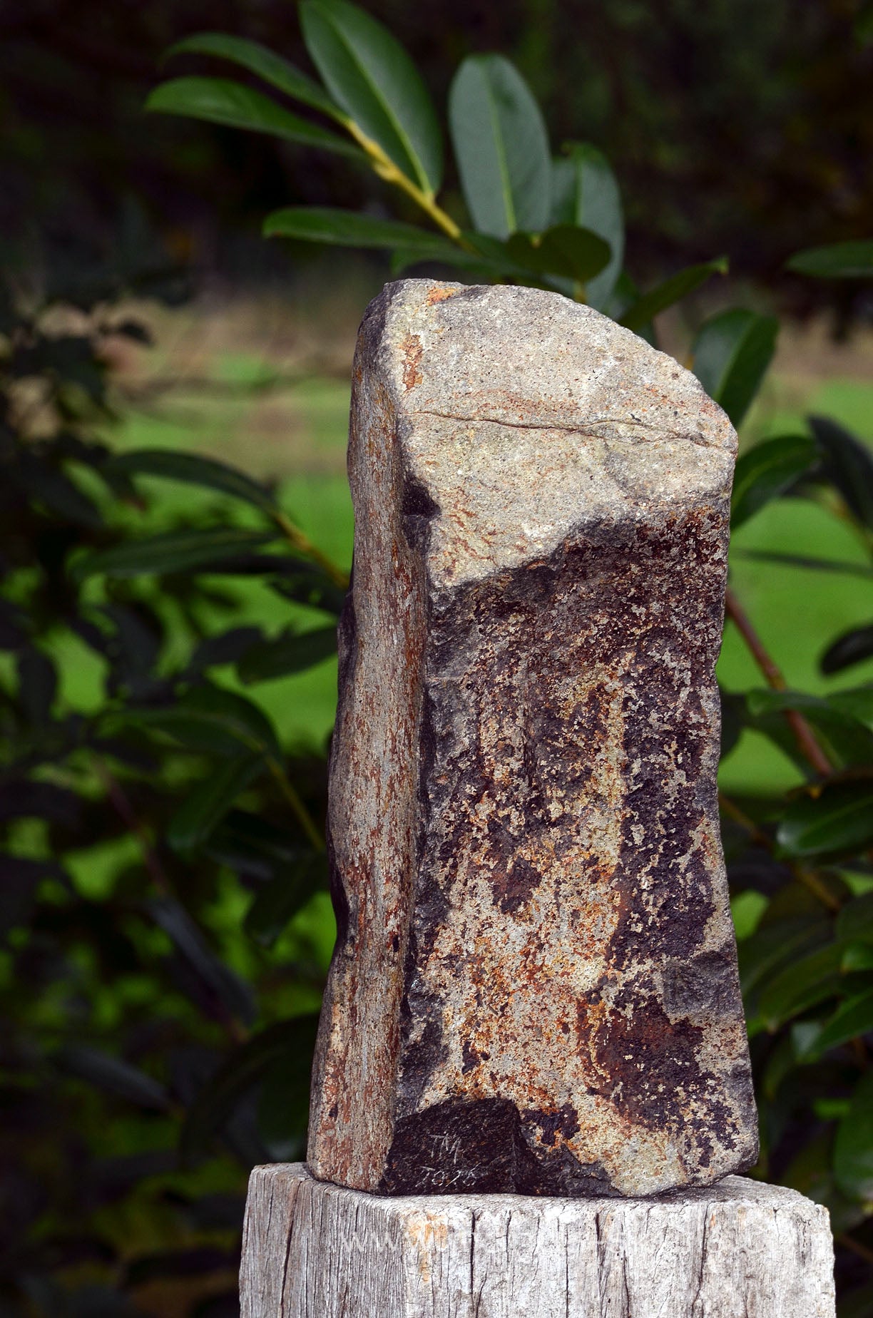 Basalt Woman Sculpture.
