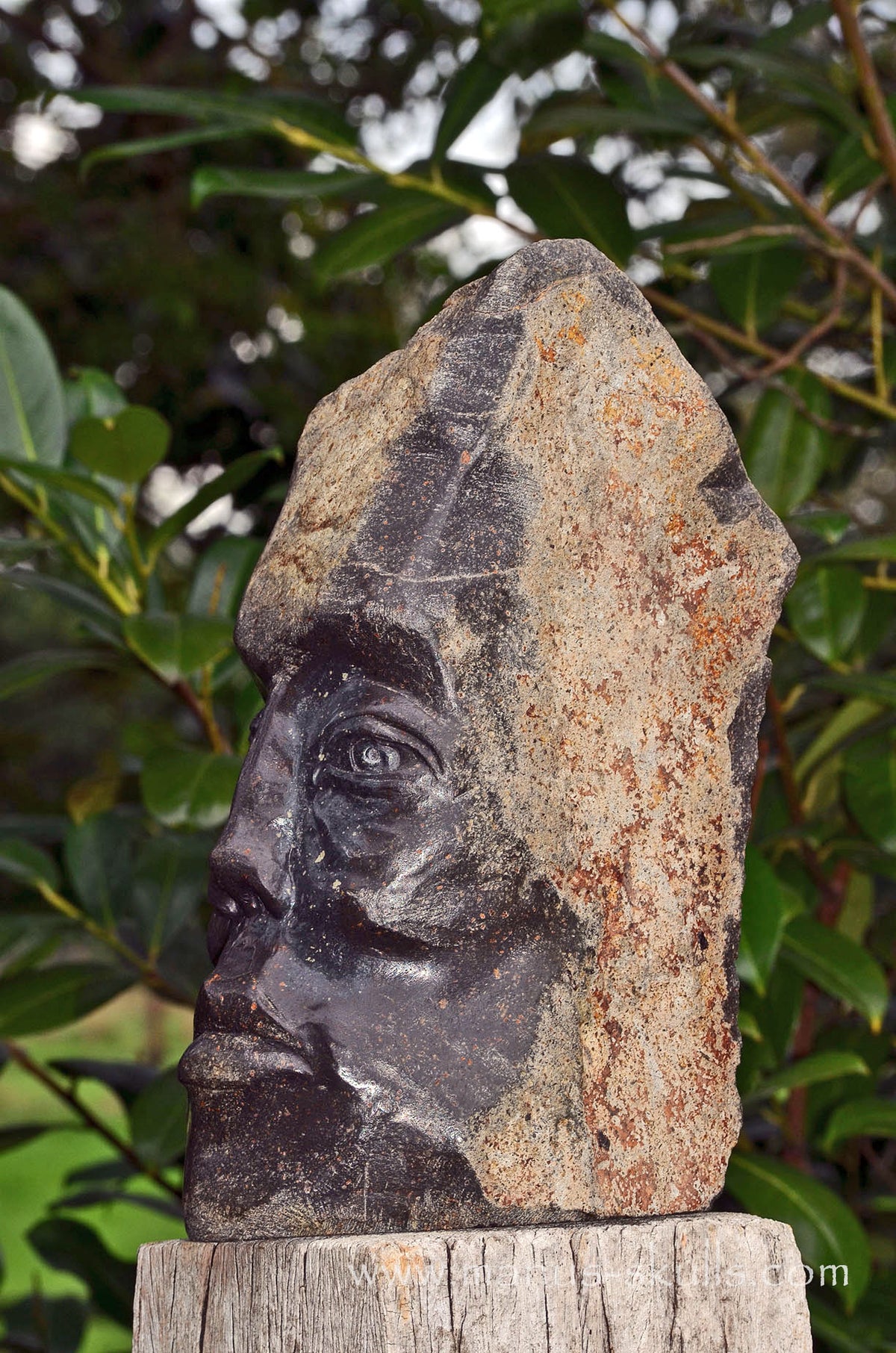 Basalt Woman Sculpture.