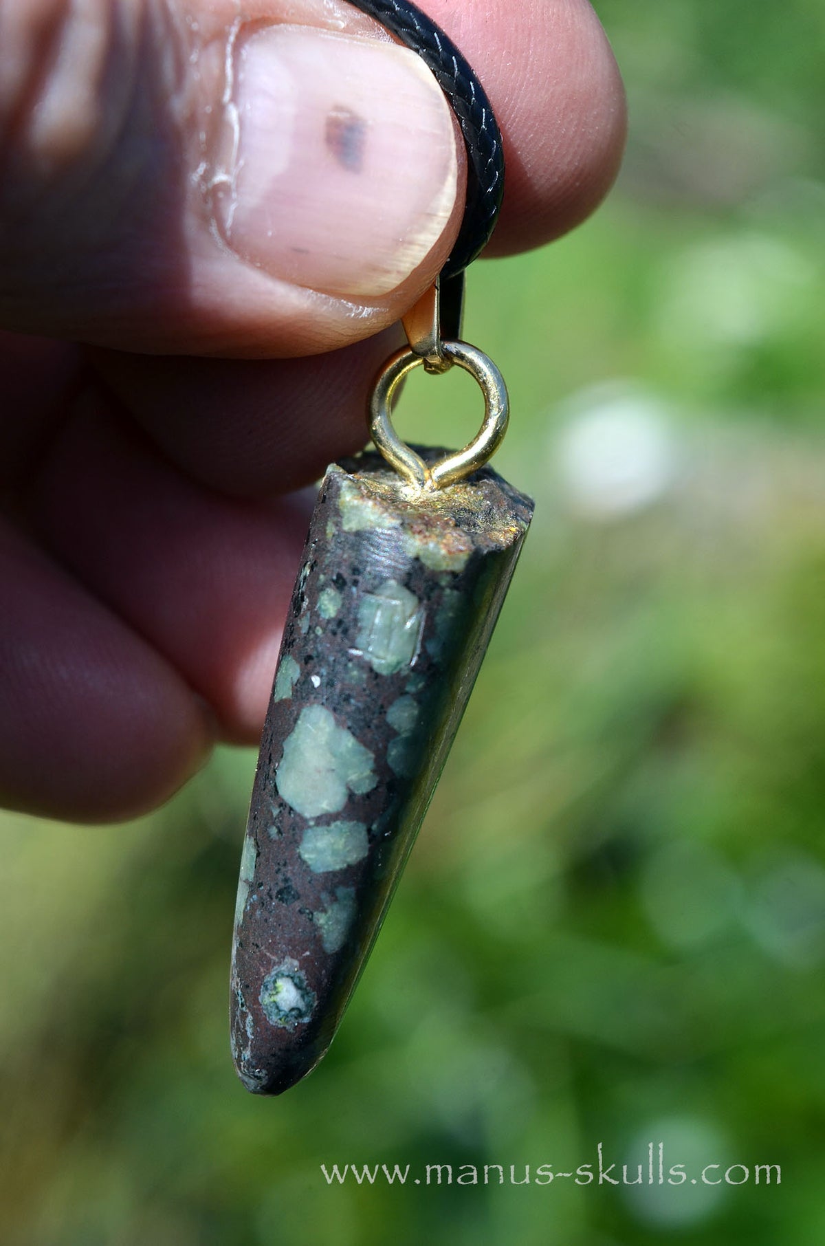 Lakelandite Tooth Pendant