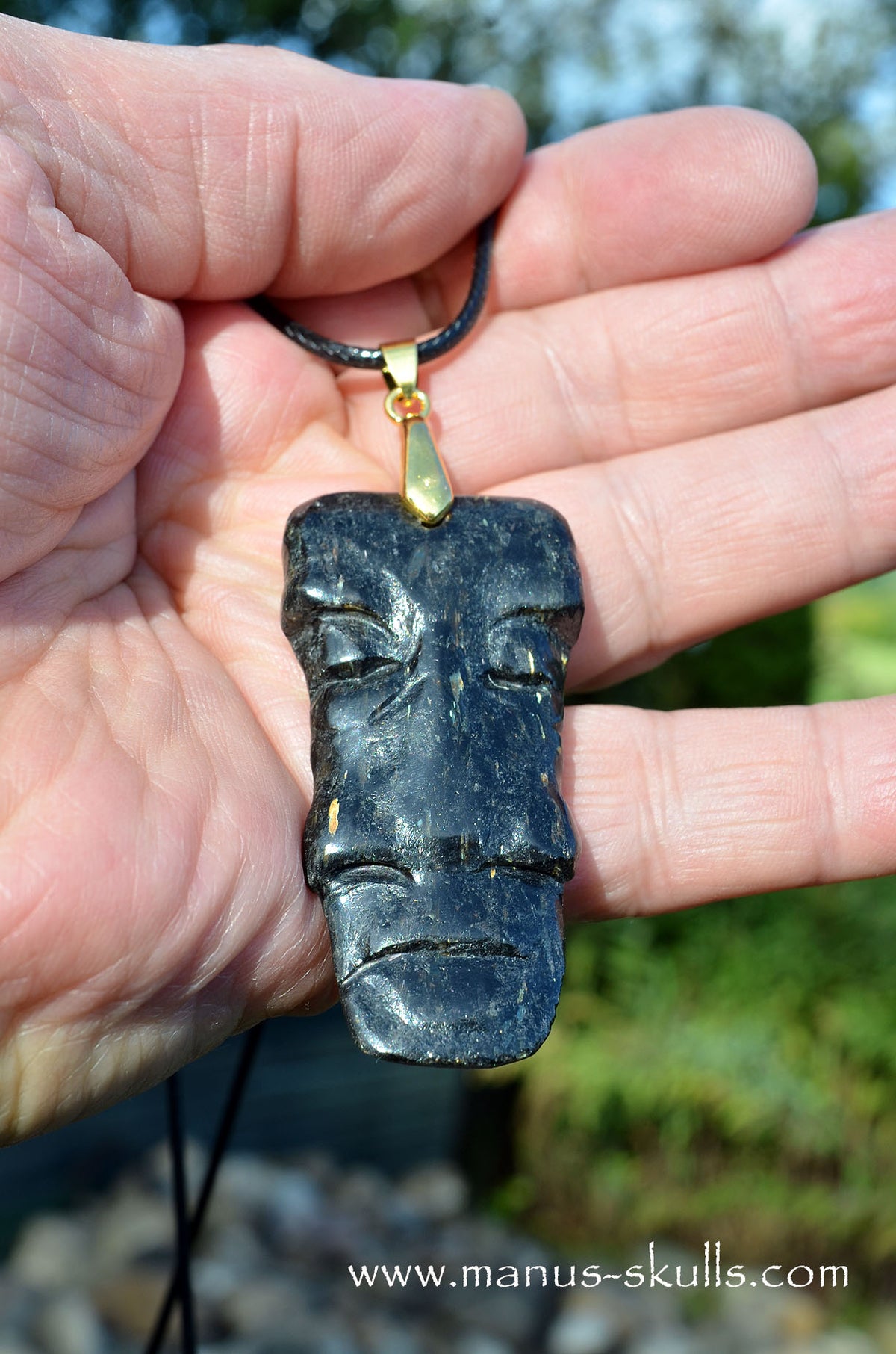 Nuummite Tribal Pendant
