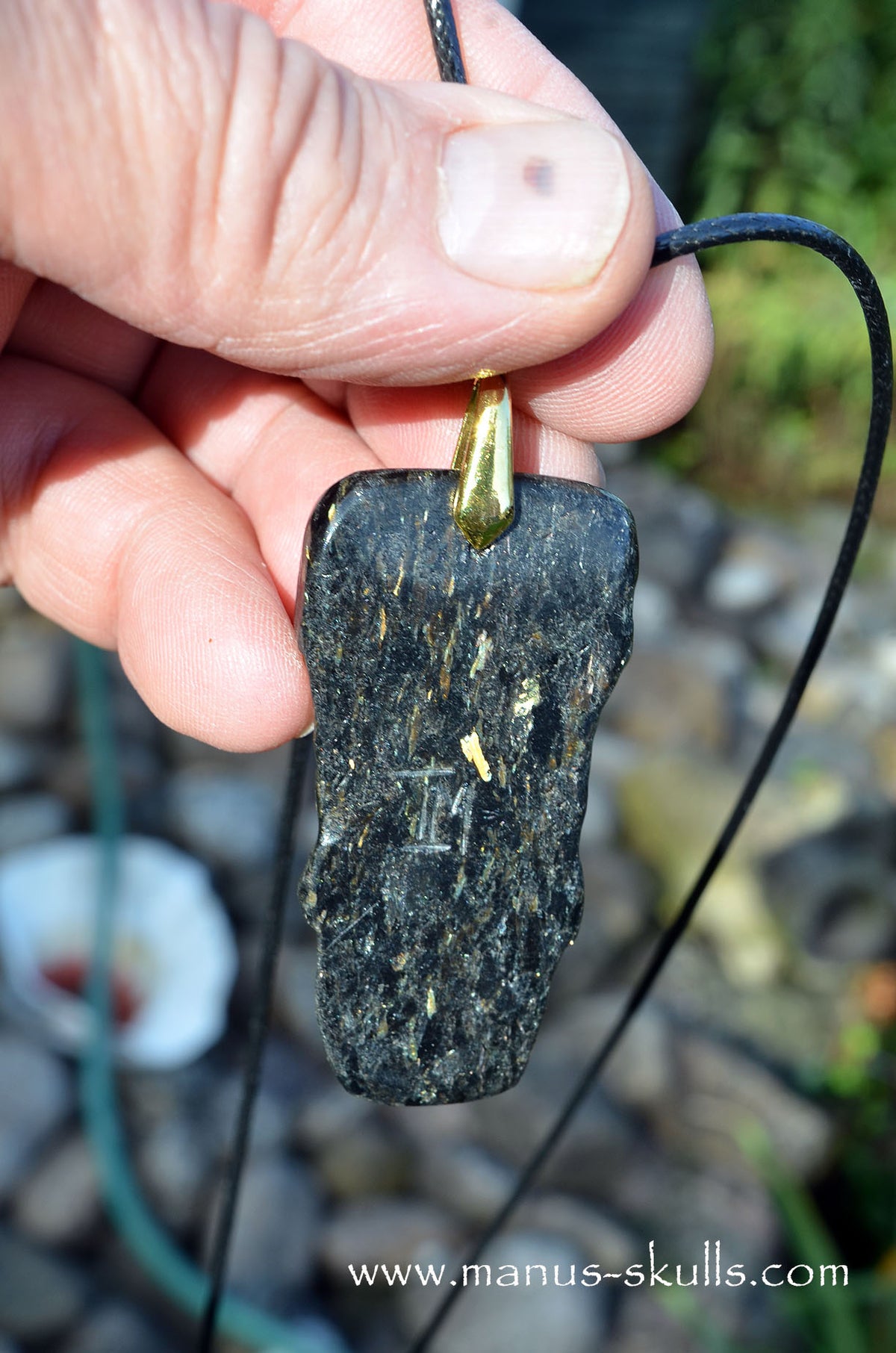 Nuummite Tribal Pendant
