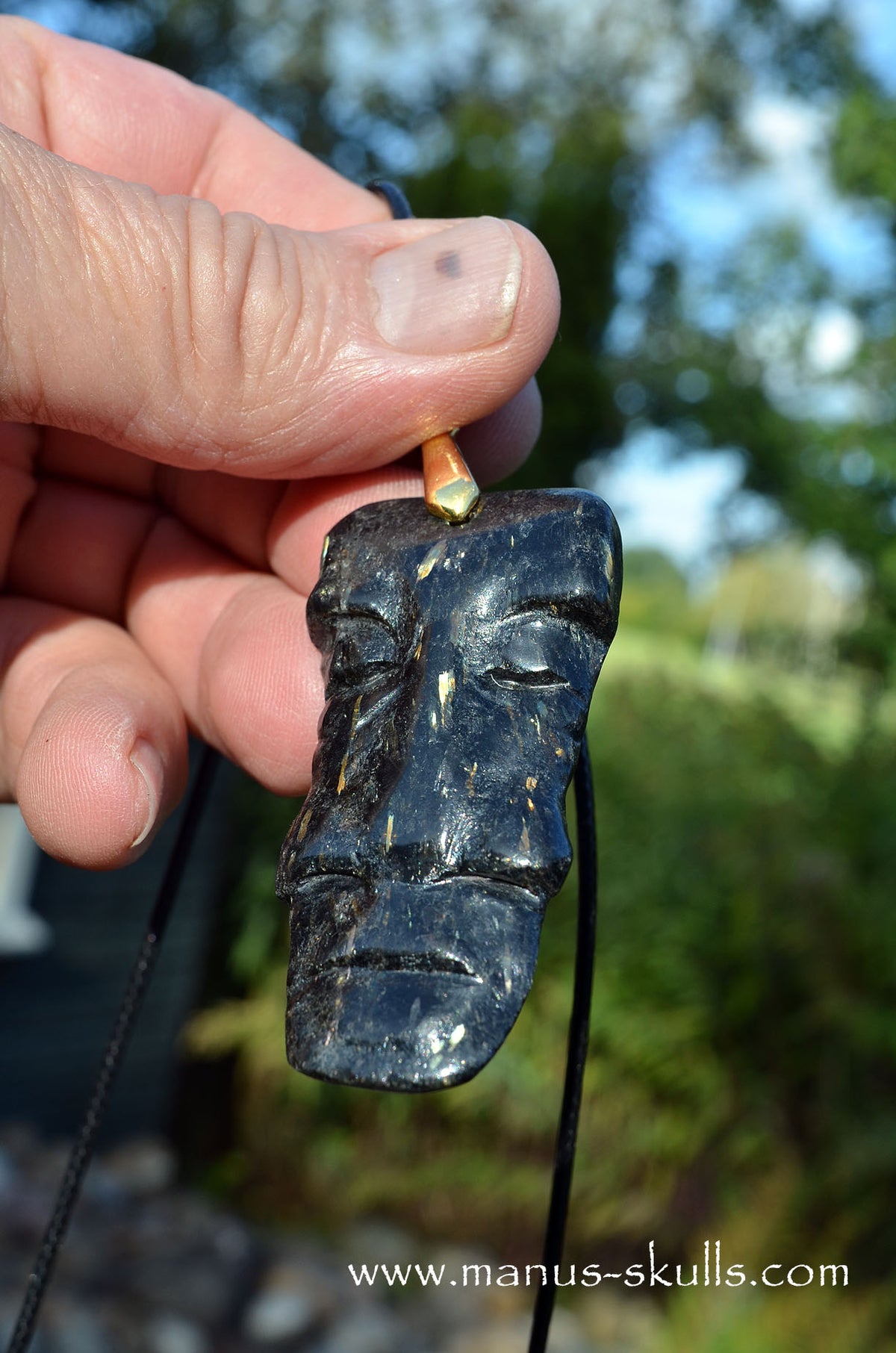 Nuummite Tribal Pendant