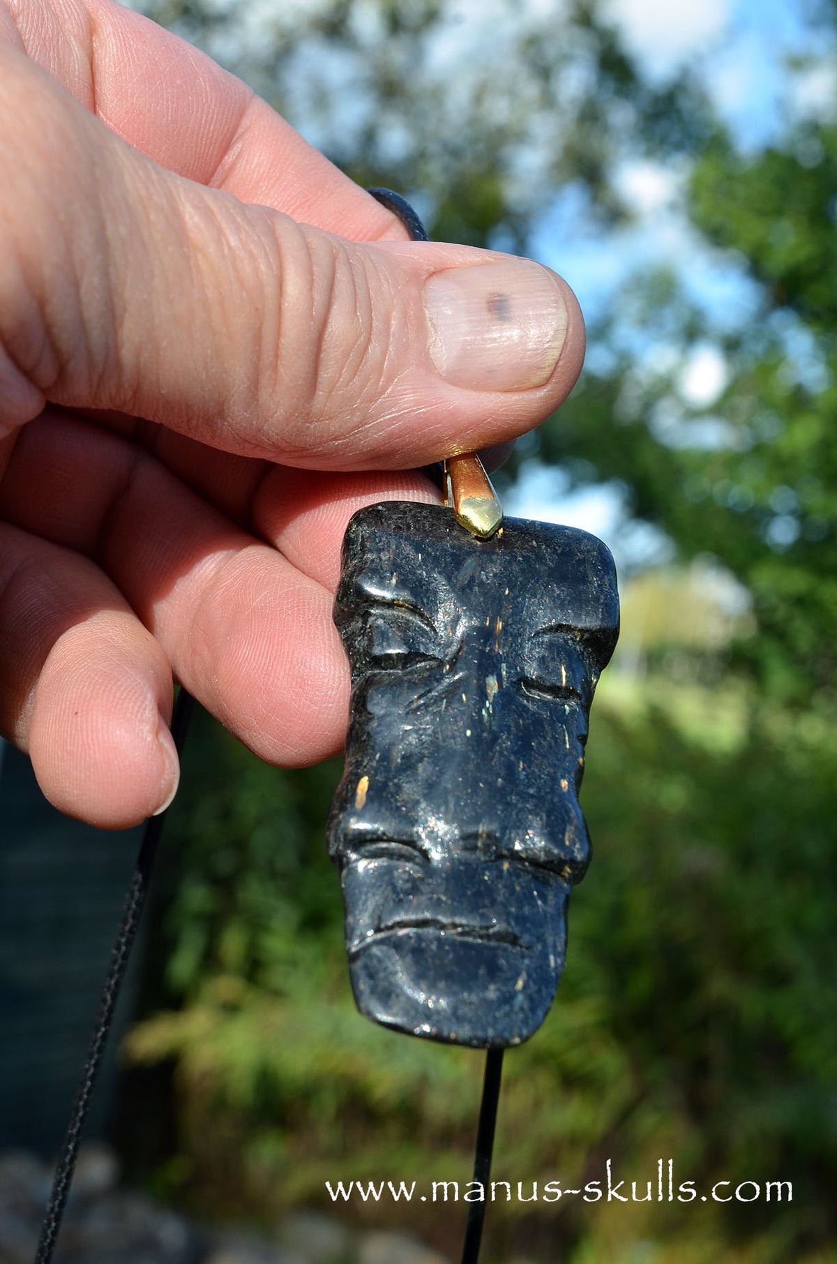 Nuummite Tribal Pendant