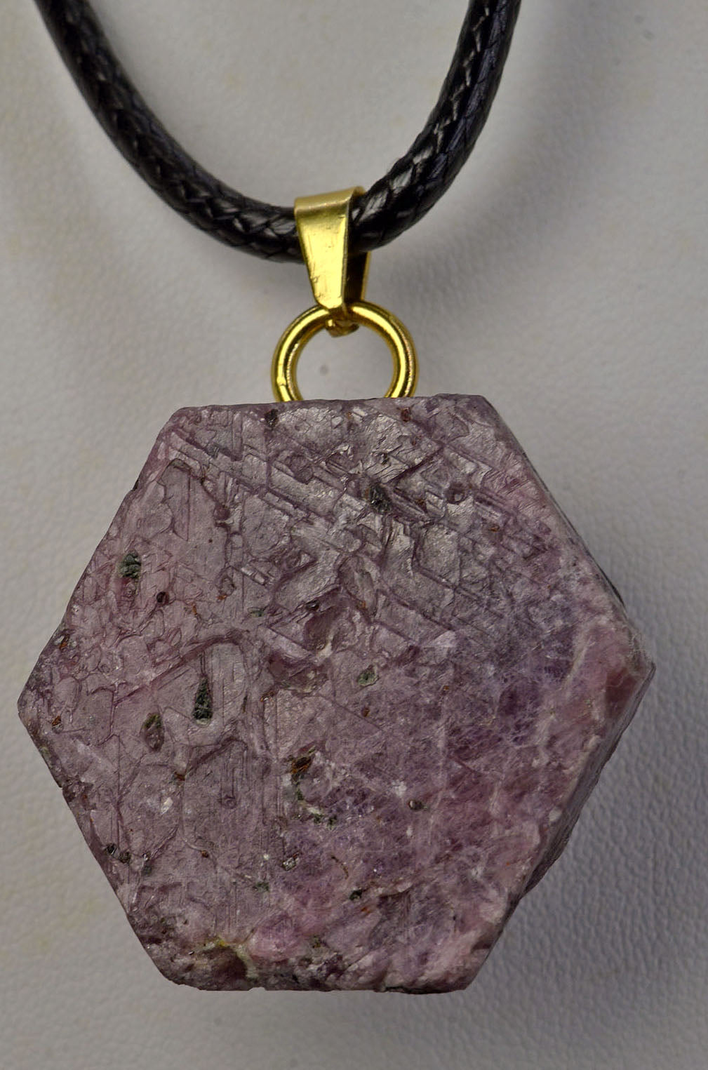 Ruby Korund 3-D Spiral Pendant