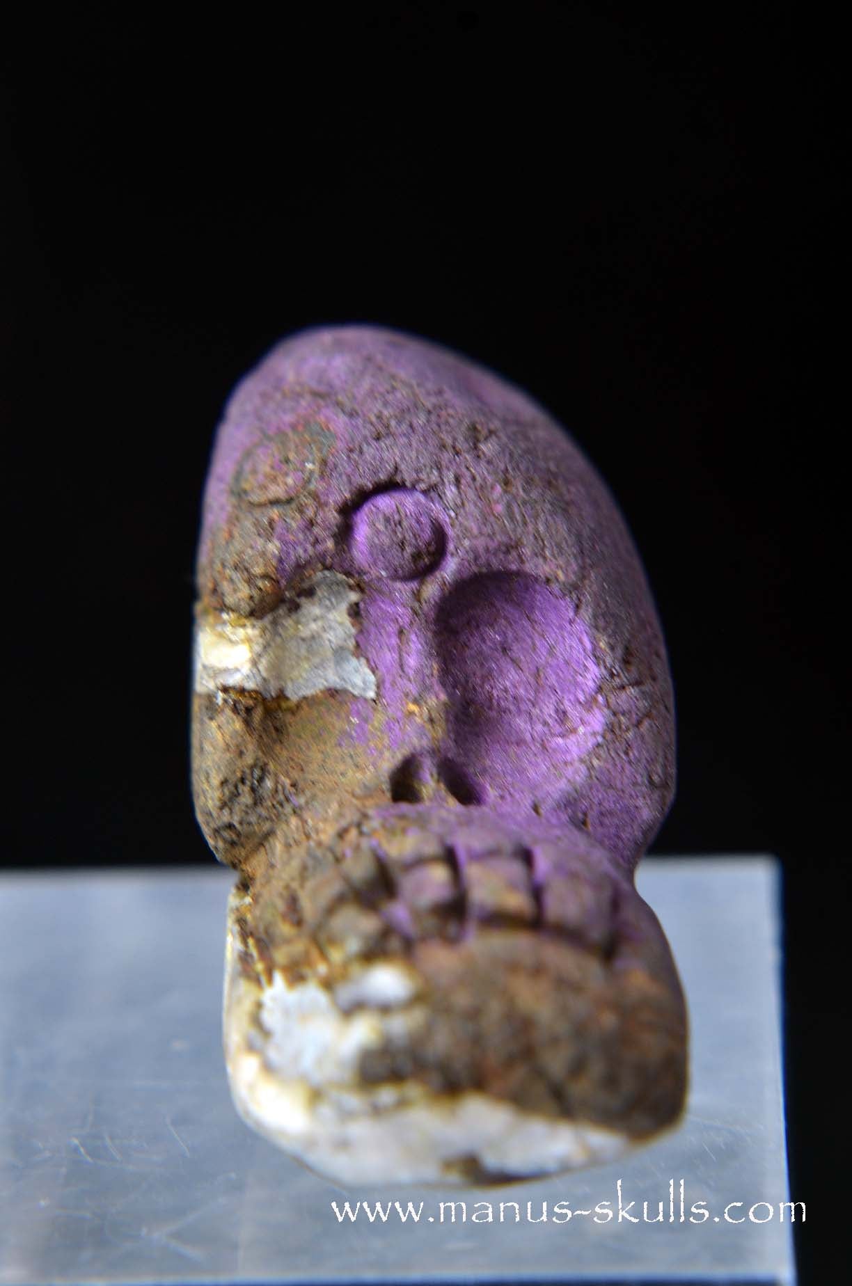 Manus skulls unique Crystal Carvings handmade skulls dragons pendants preseli bluestone tribals spiritual meaning wand Unicorn .. Evolian 2025 purpurite