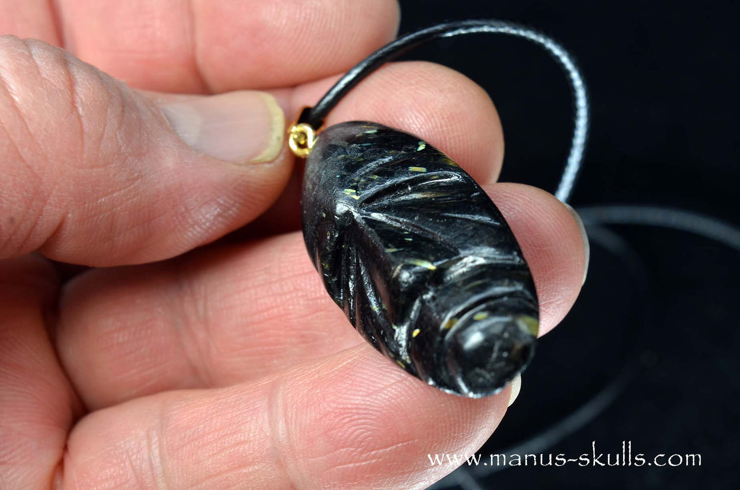 Nuummite Tribal Pendant
