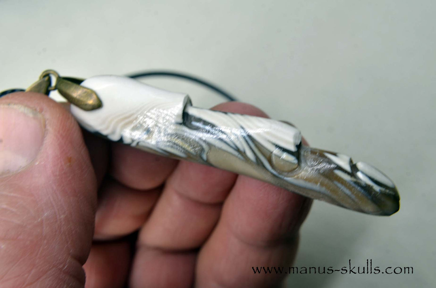 Polish Flint Pendant