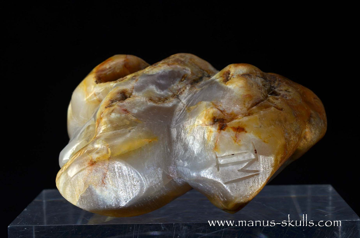 Agate Character Skull Face.