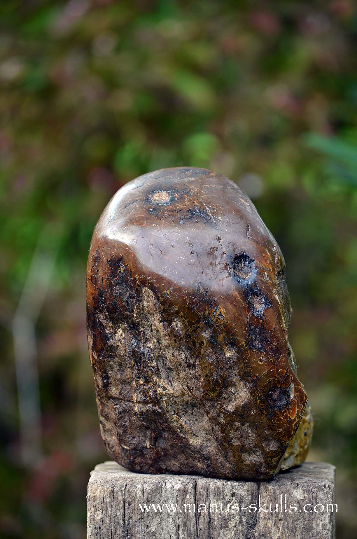 Huge  Amber Tribal Skull from the ancients (UV active)