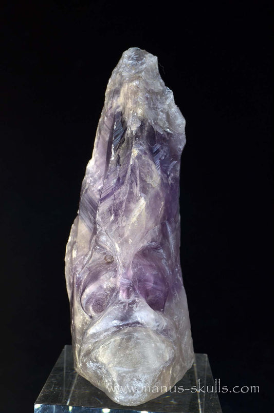 Manus skulls unique Crystal Carvings handmade skulls dragons pendants preseli bluestone tribals spiritual meaning wand Unicorn .. phantom amethyst