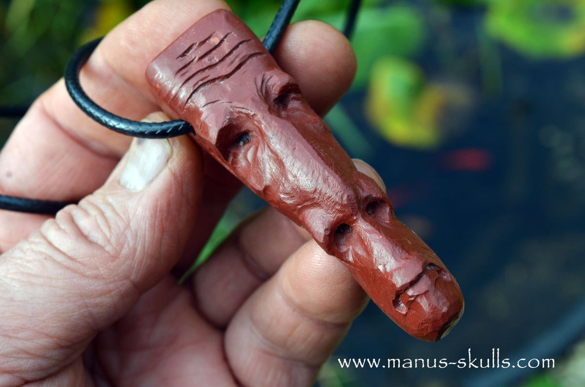 Catlinite Ancient Tribal Elder Pendant
