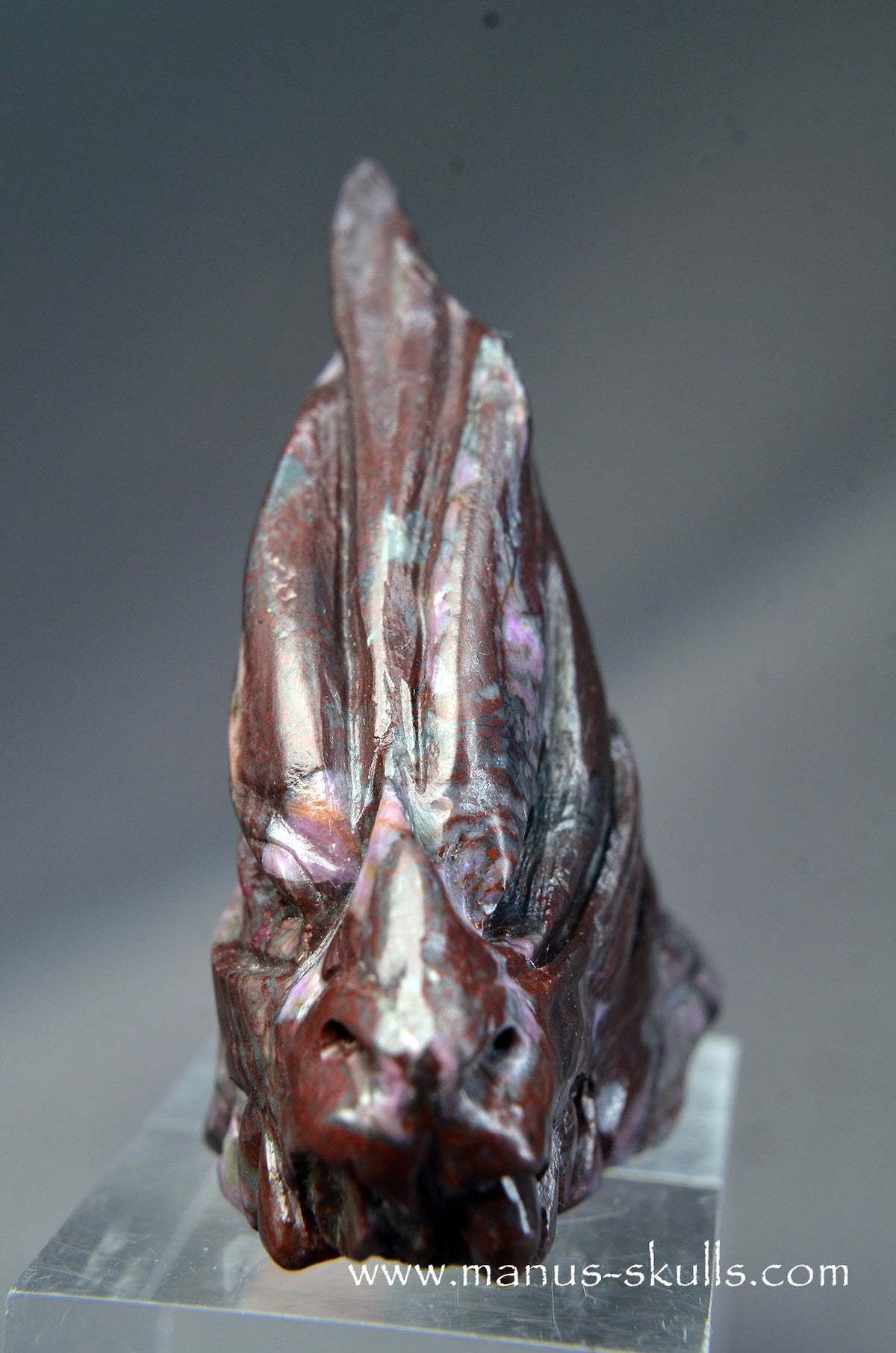 Manus skulls Evolians Dragolians unique Crystal Carvings handmade skulls dragons pendants preseli bluestone tribals spiritual meaning wand Unicorn .. sugilite lavulite
