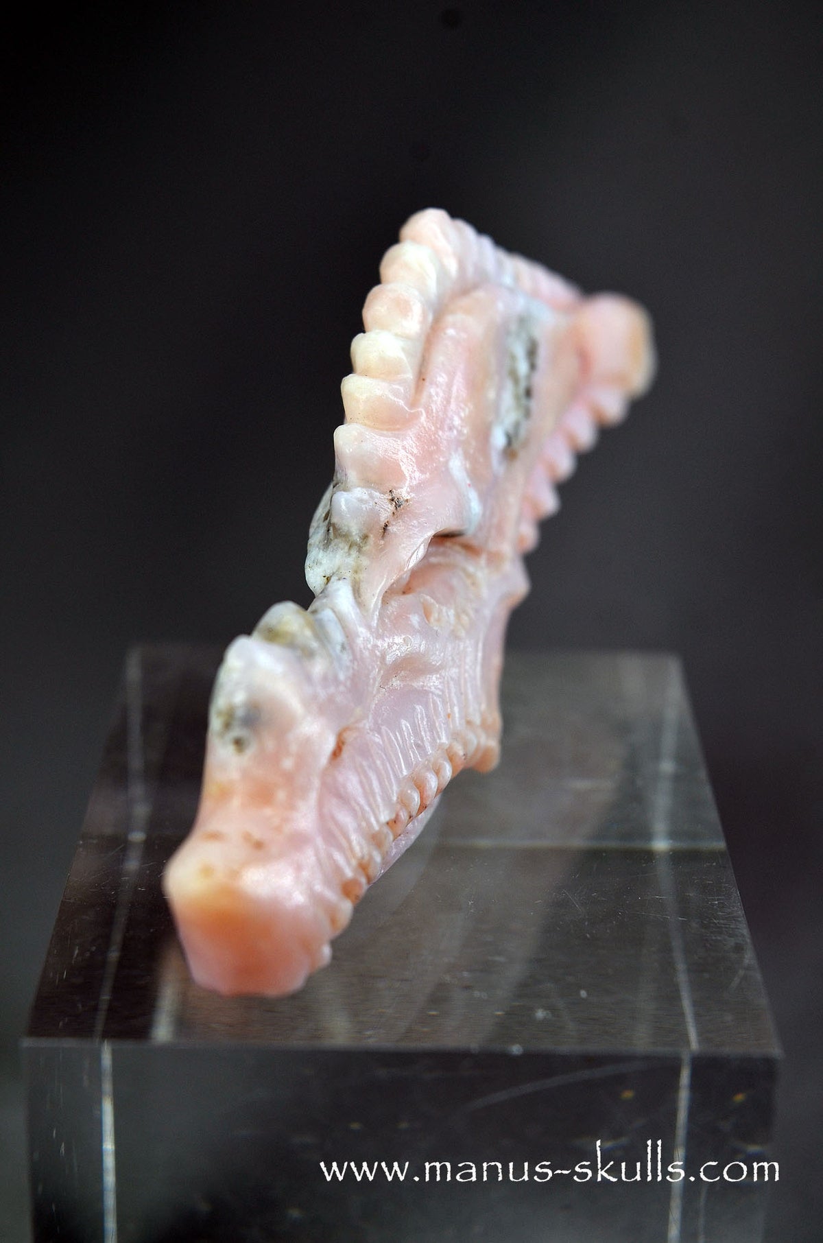Manus skulls Evolians Dragolians unique Crystal Carvings handmade skulls dragons pendants preseli bluestone tribals spiritual meaning wand Unicorn .. pink peruvian opal