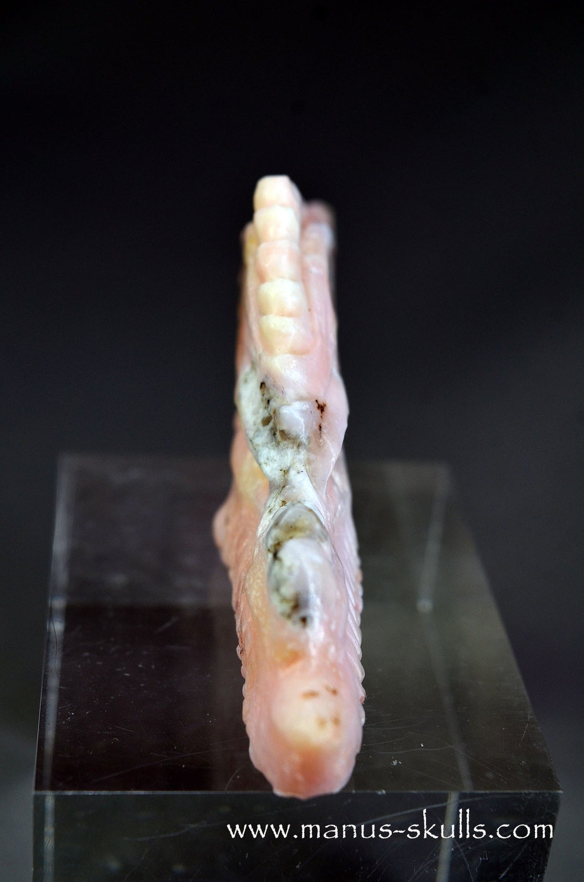 Manus skulls Evolians Dragolians unique Crystal Carvings handmade skulls dragons pendants preseli bluestone tribals spiritual meaning wand Unicorn .. pink peruvian opal