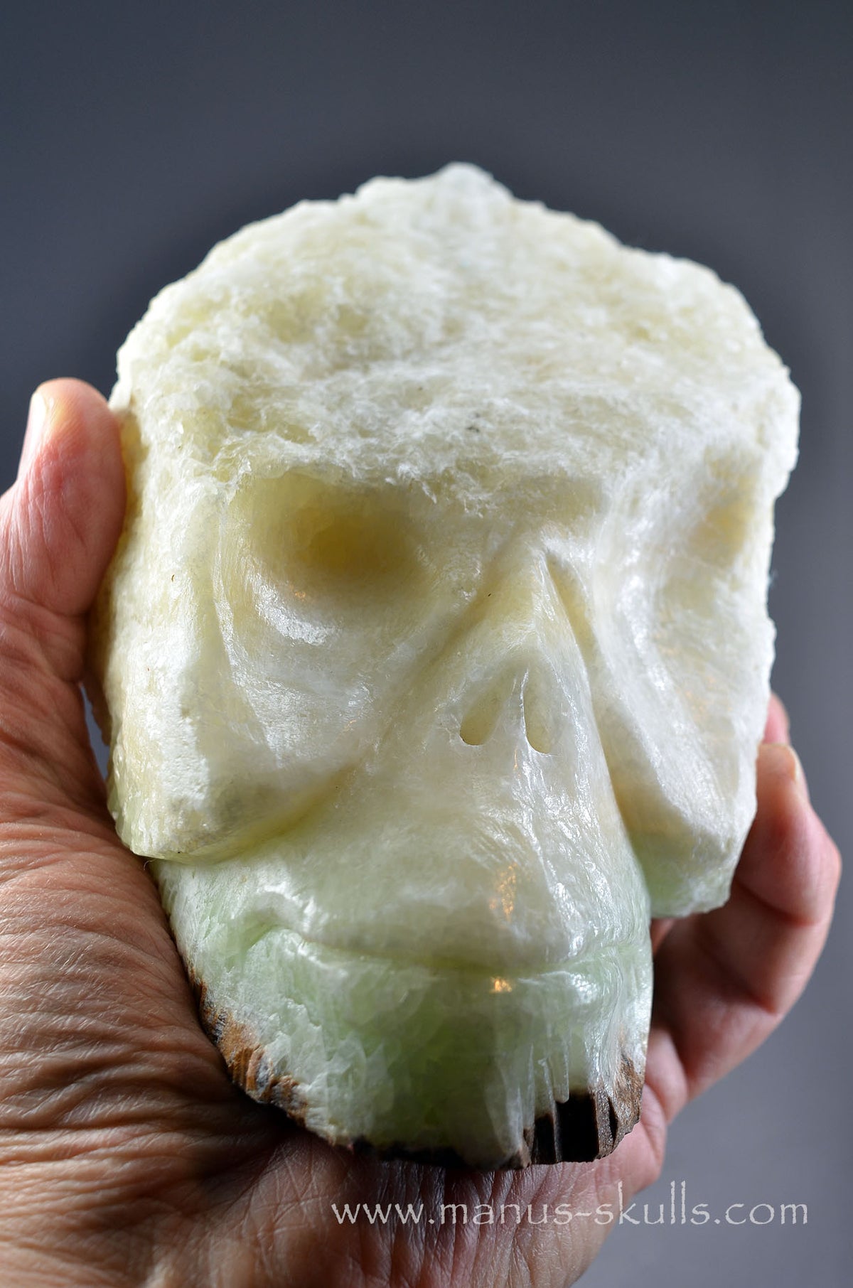 Large Visokalcite Skull Face (7 Minerals from Pyramids of Bosnia-Herzegovina)