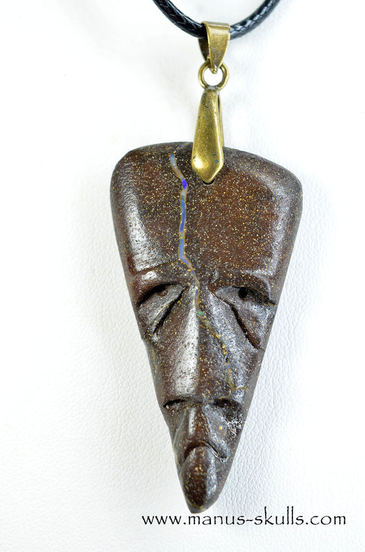Boulder Opal Tribal Pendant