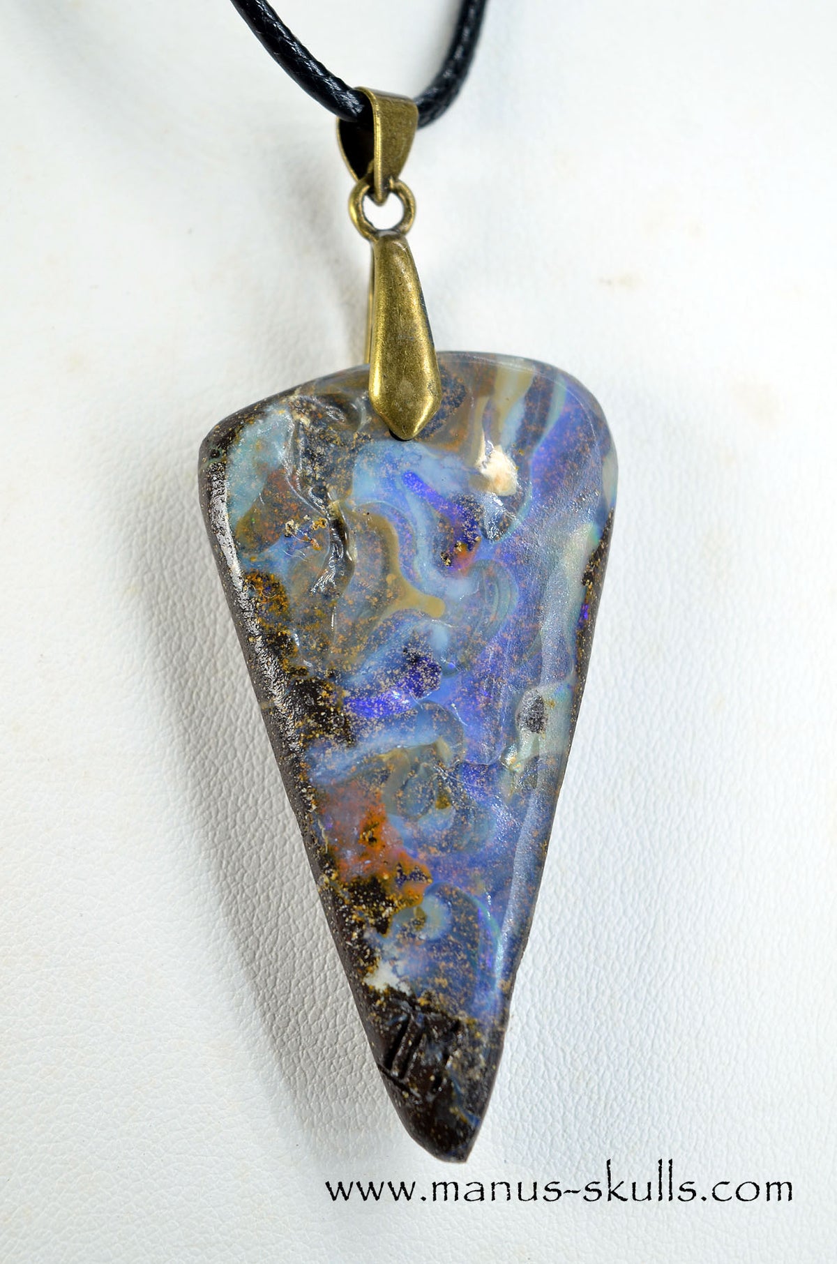 Boulder Opal Tribal Pendant