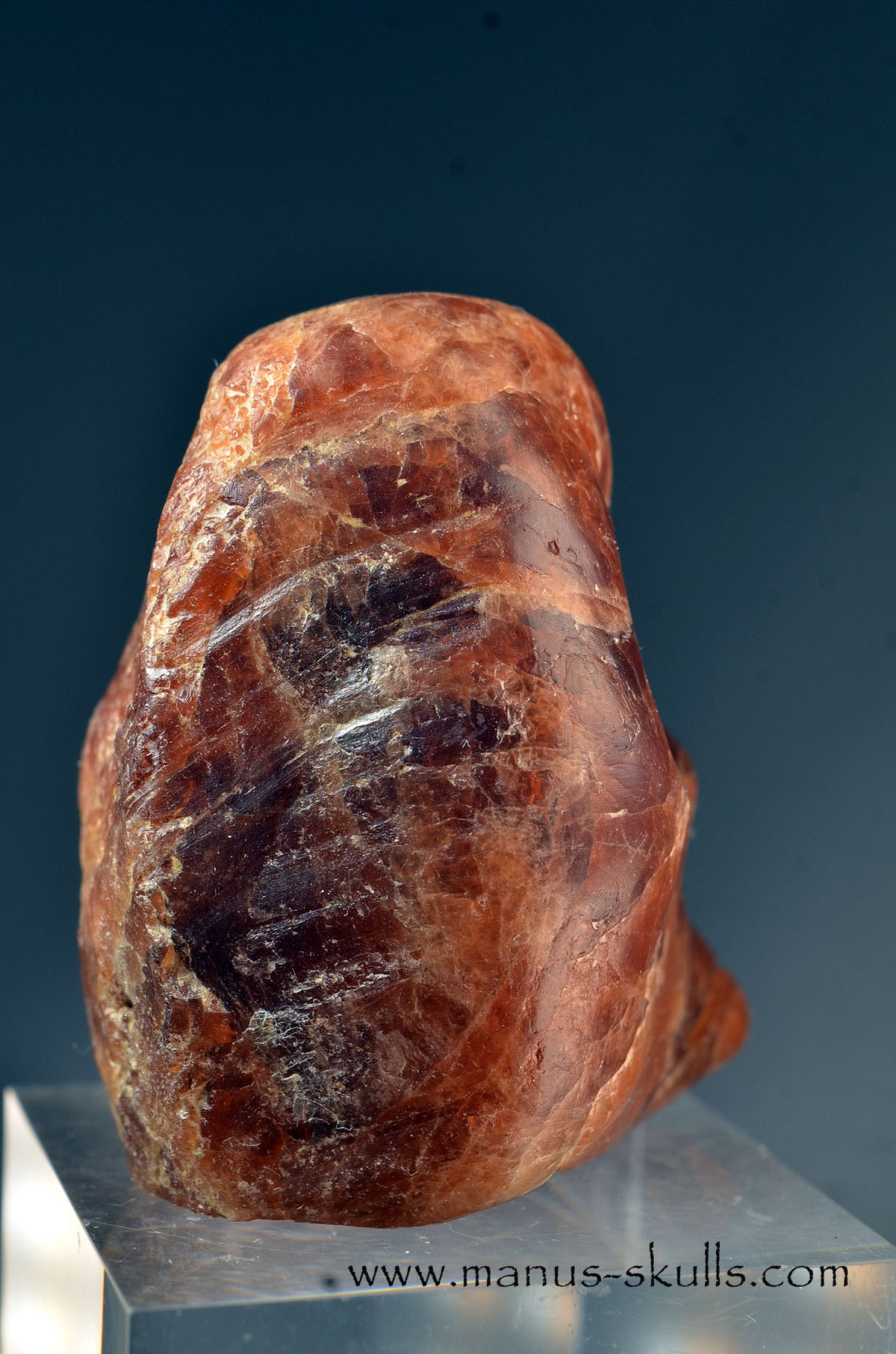 Hessonite Garnet Ancient Alien Skull