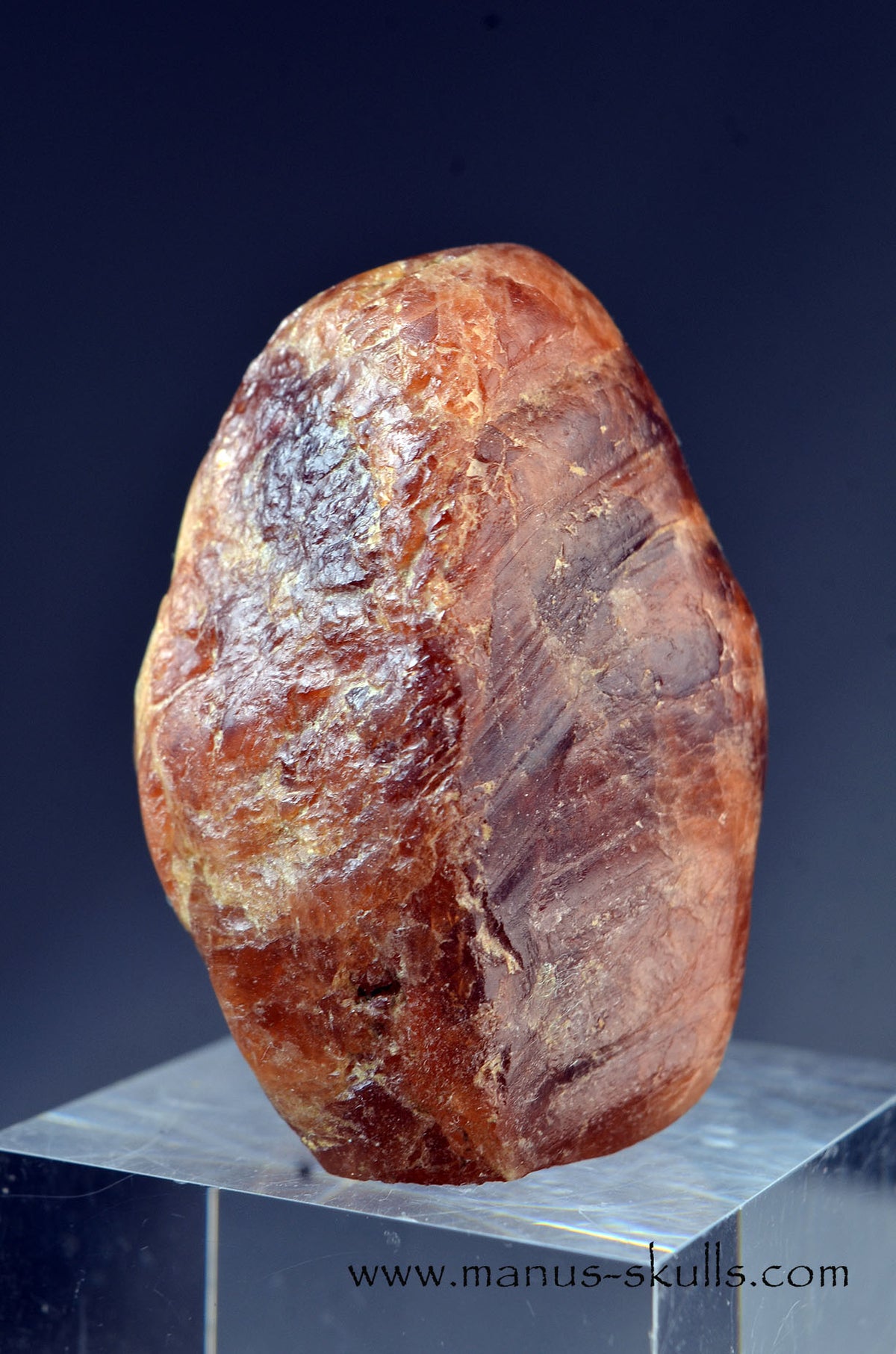 Hessonite Garnet Ancient Alien Skull