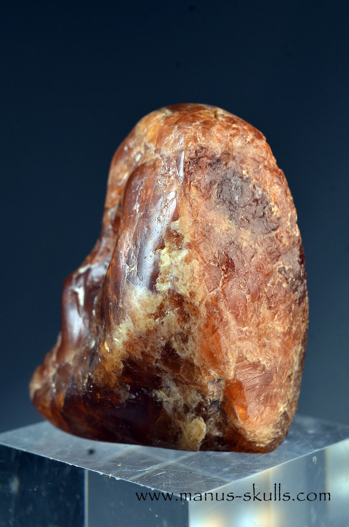 Hessonite Garnet Ancient Alien Skull