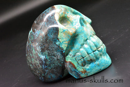 Shattuckite, Chrysocolla Skull