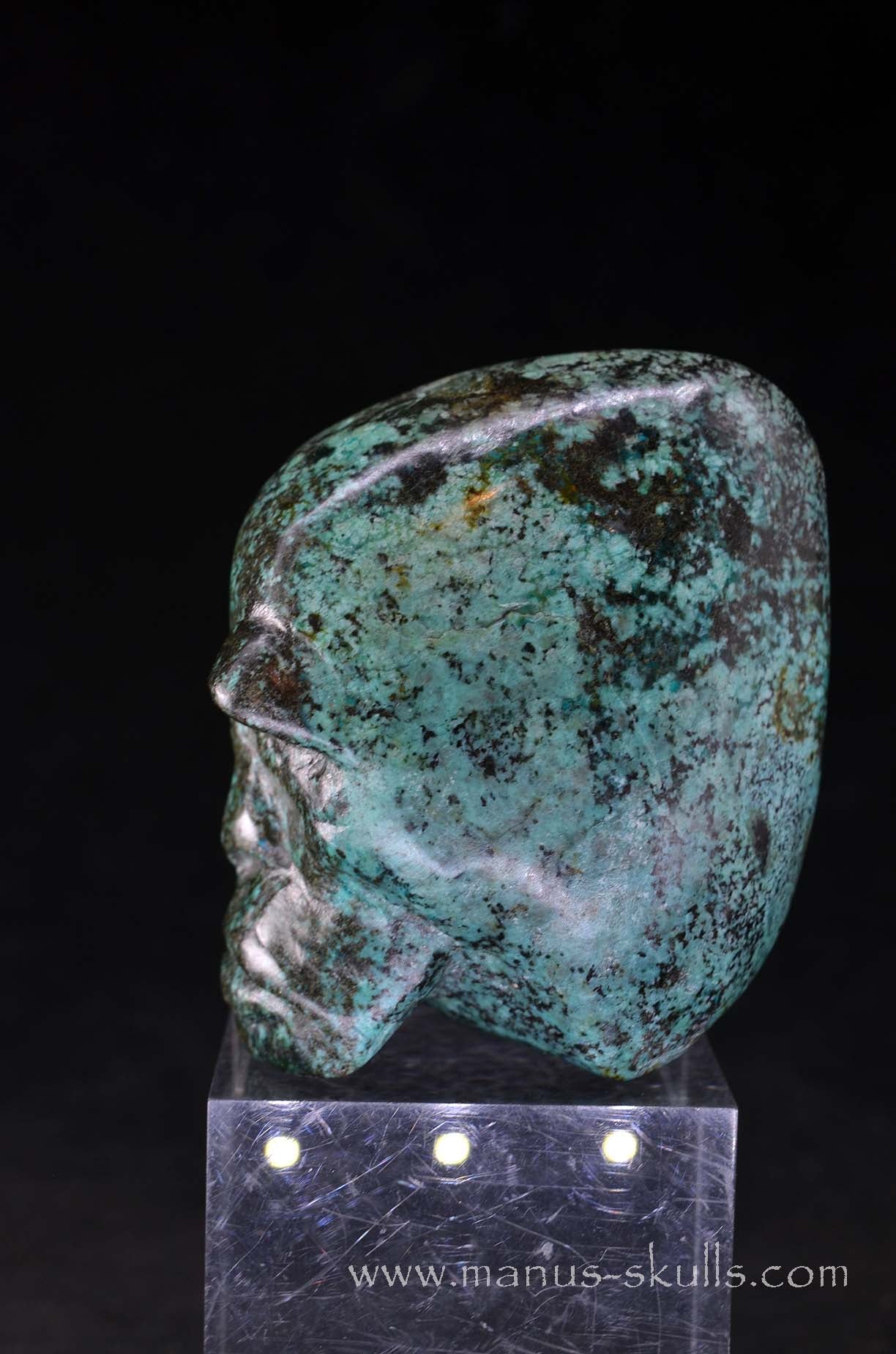 Turquoise Skull Tribal Face