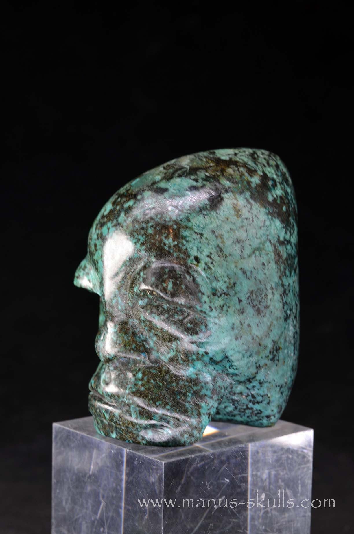 Turquoise Skull Tribal Face