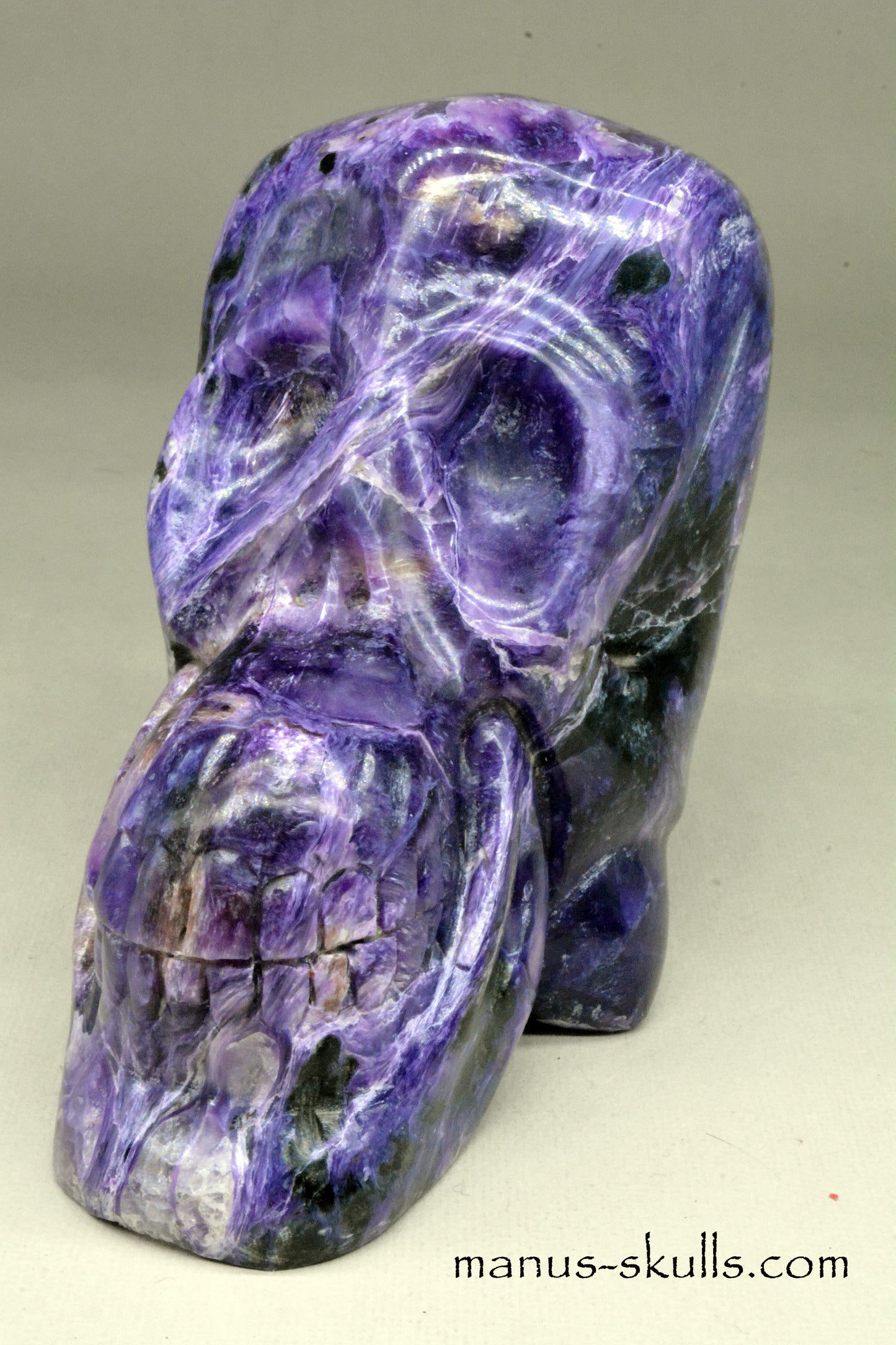 Large CHAROITE Skull A-grade