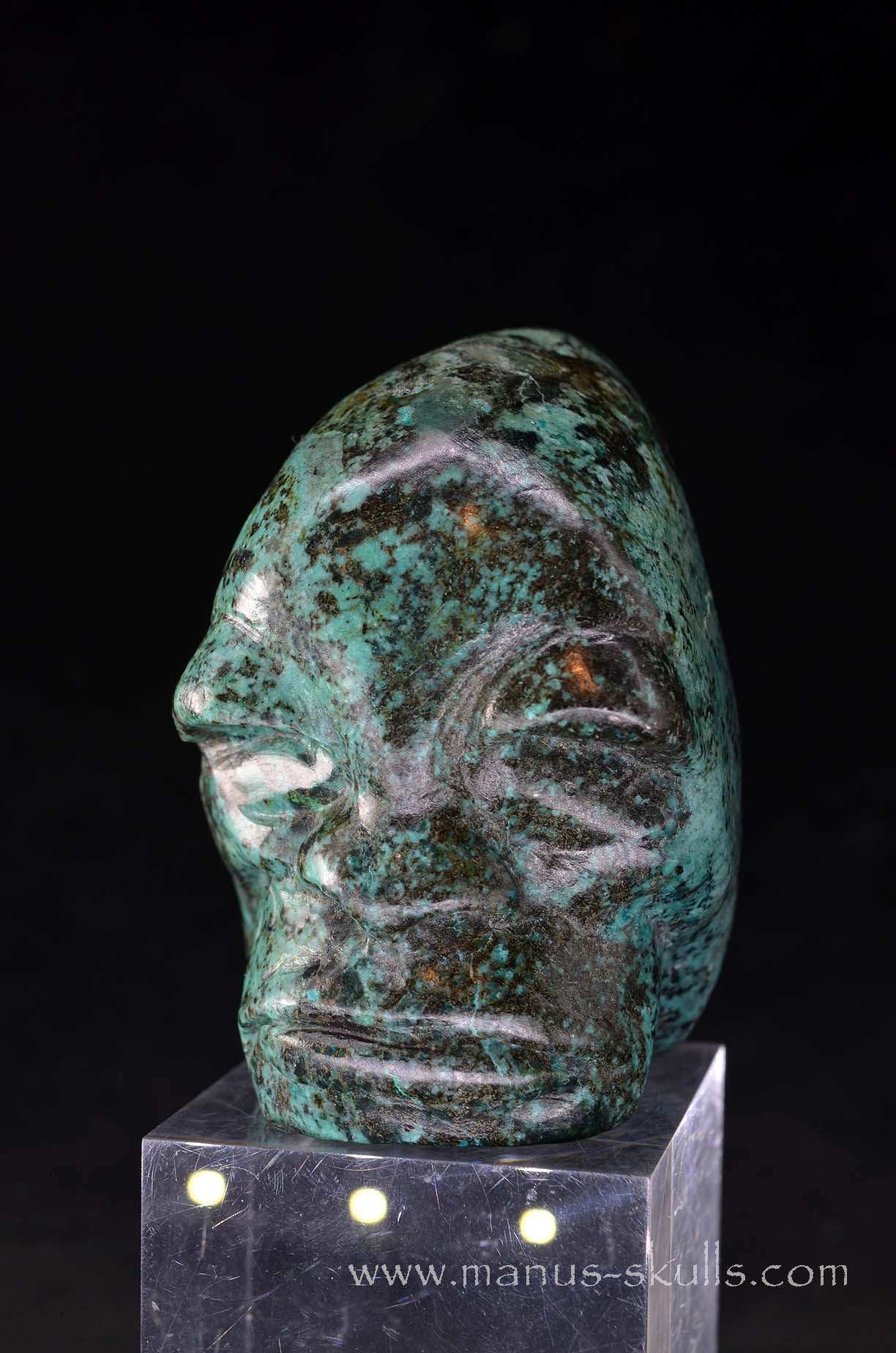 Manus skulls unique Crystal Carvings handmade skulls dragons pendants preseli bluestone tribals spiritual meaning wand Unicorn ..  turquoise