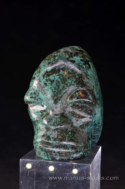 Manus skulls unique Crystal Carvings handmade skulls dragons pendants preseli bluestone tribals spiritual meaning wand Unicorn ..  turquoise