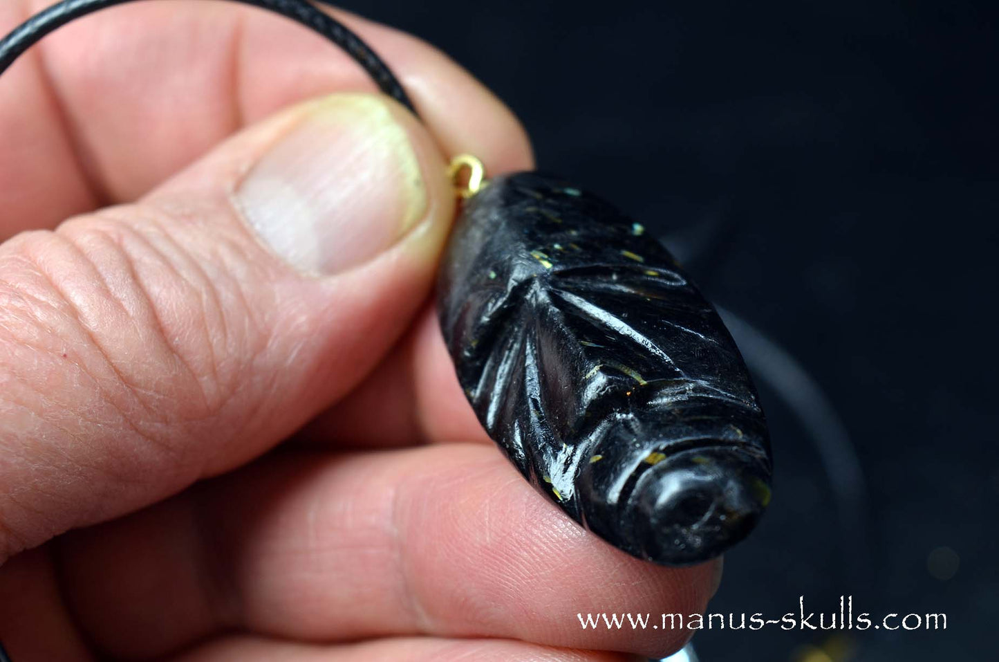 Nuummite Tribal Pendant