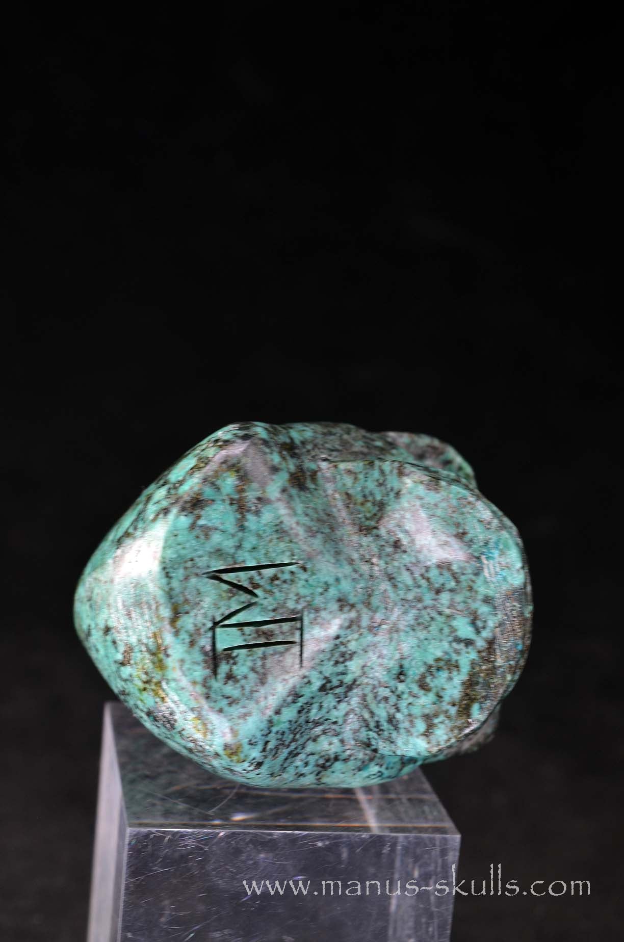 Turquoise Skull Tribal Face