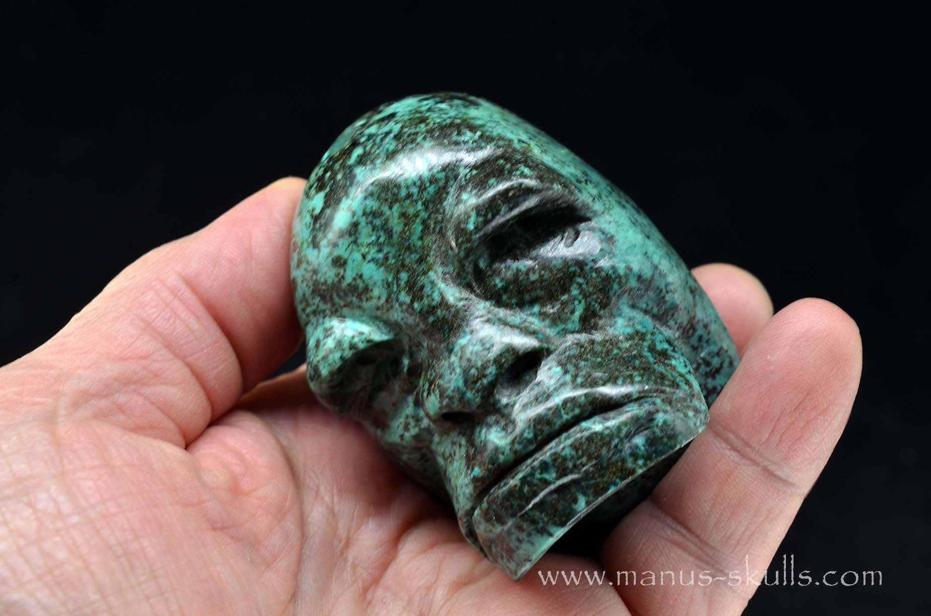 Manus skulls unique Crystal Carvings handmade skulls dragons pendants preseli bluestone tribals spiritual meaning wand Unicorn ..  turquoise