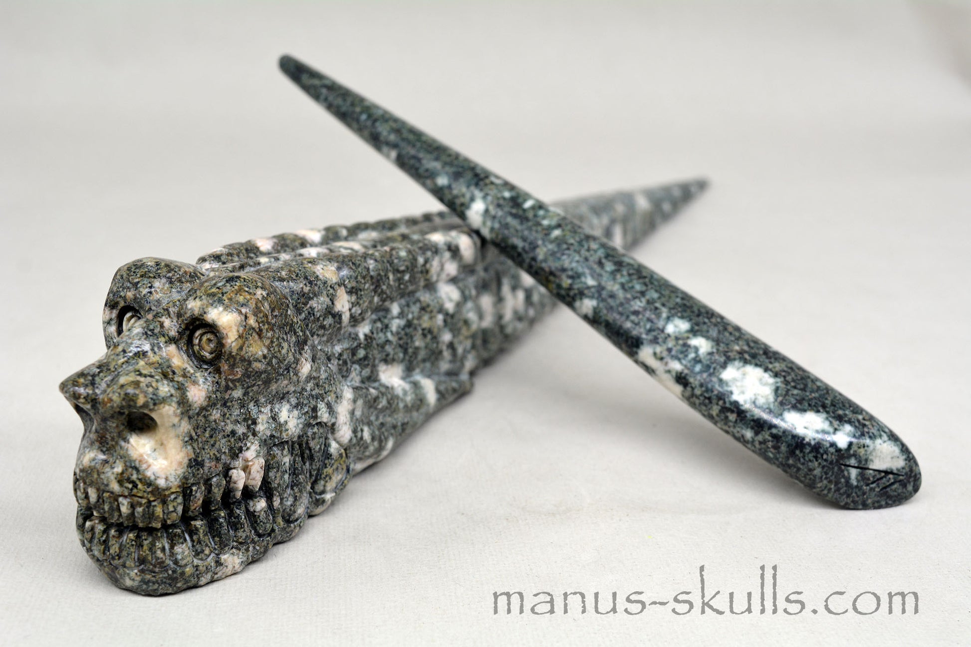 Large Preseli Bluestone Dragon Wand, singing Preseli instrument.