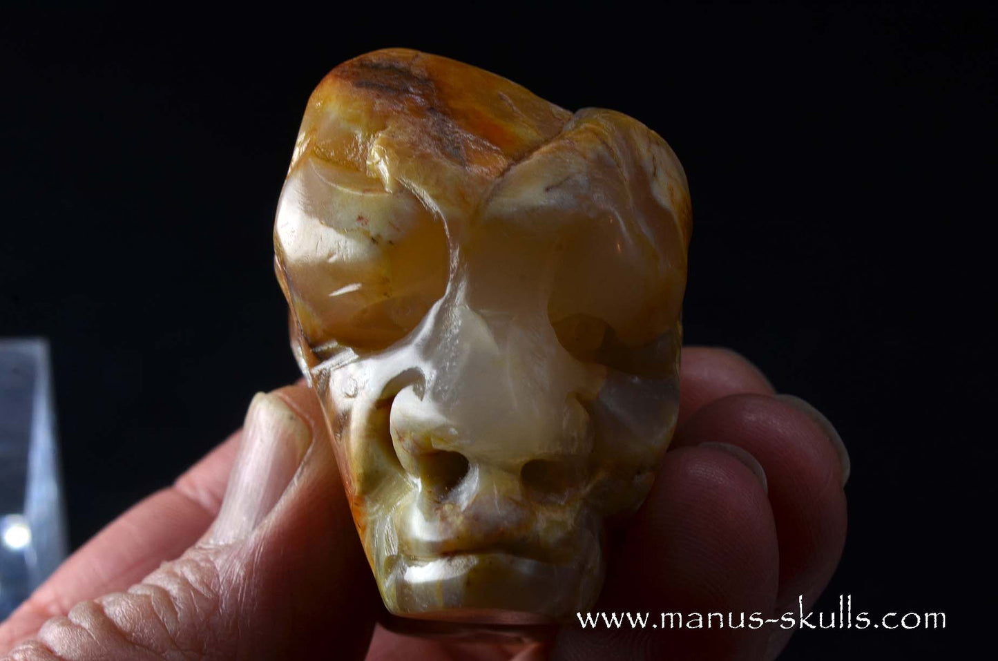 Agate Character Skull Face.