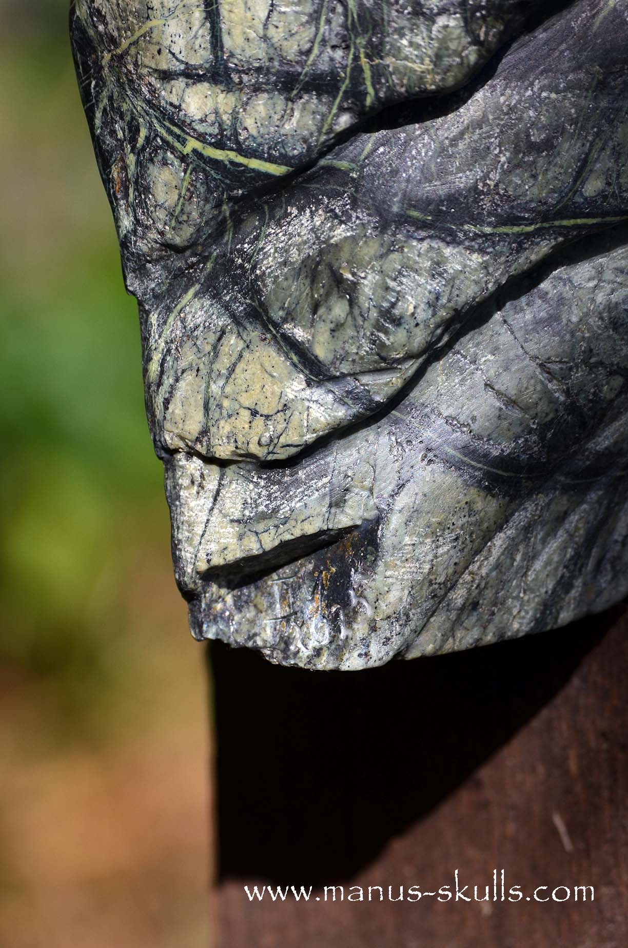 (Greek) SERPENTINE Forrest Spirit Tribal Skull Face