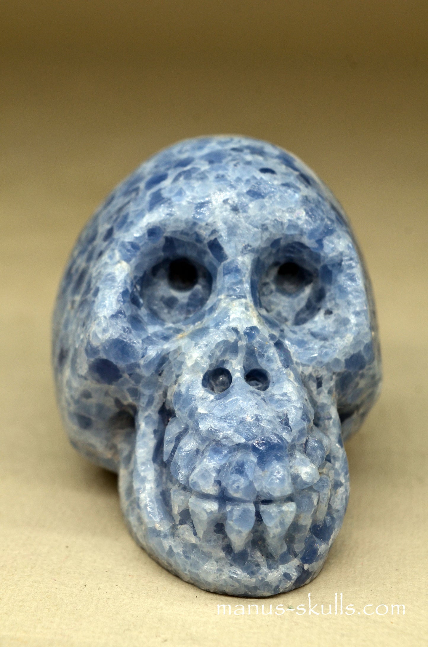 Blue Calcite Skull