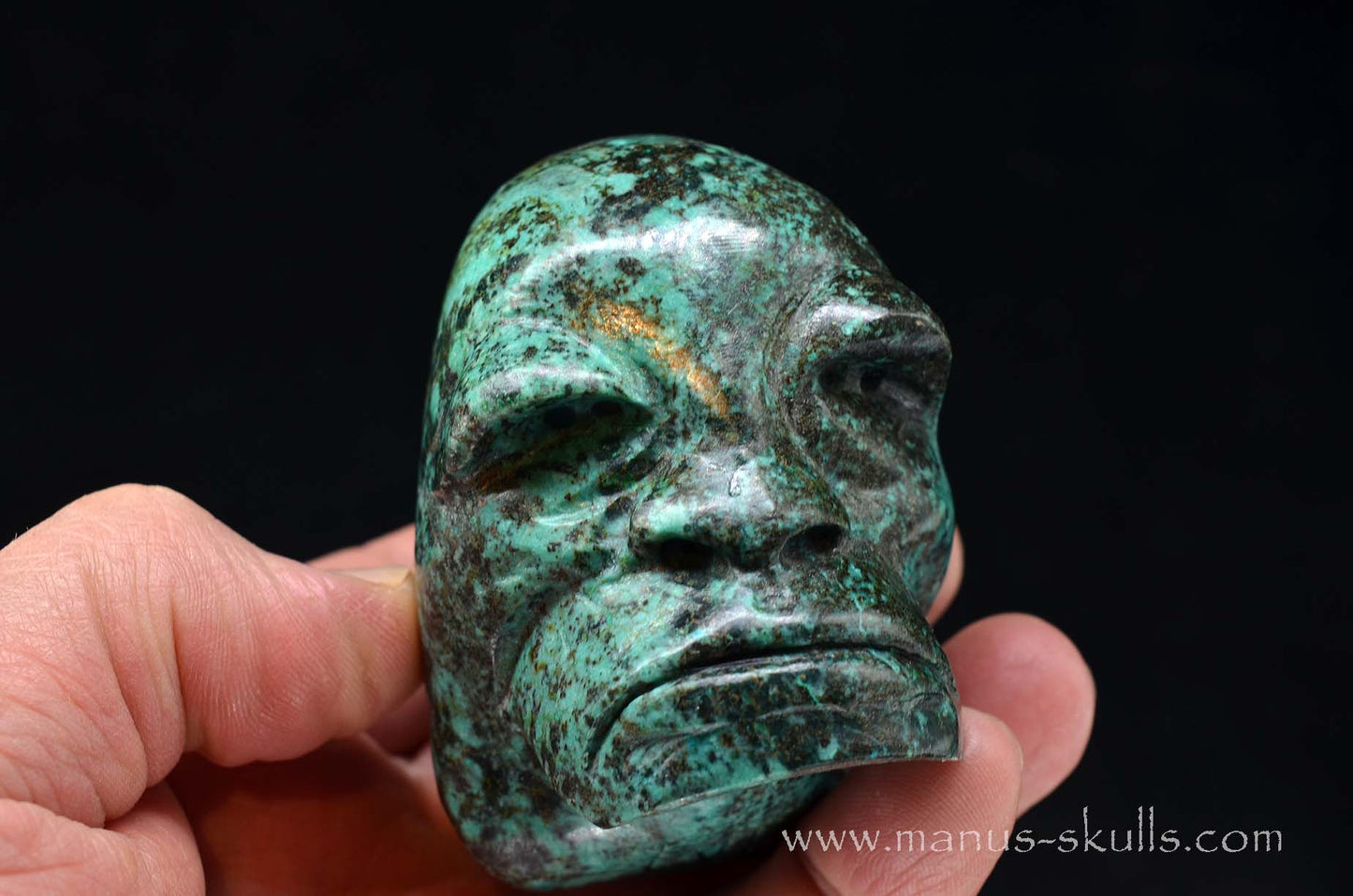 Turquoise Skull Tribal Face