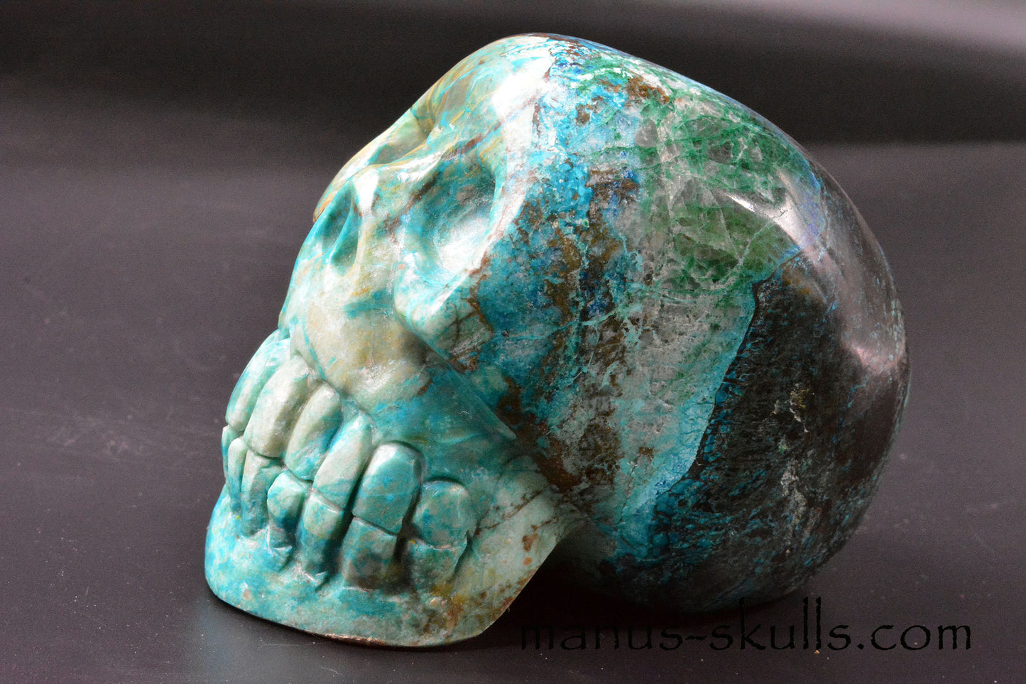 Shattuckite, Chrysocolla Skull