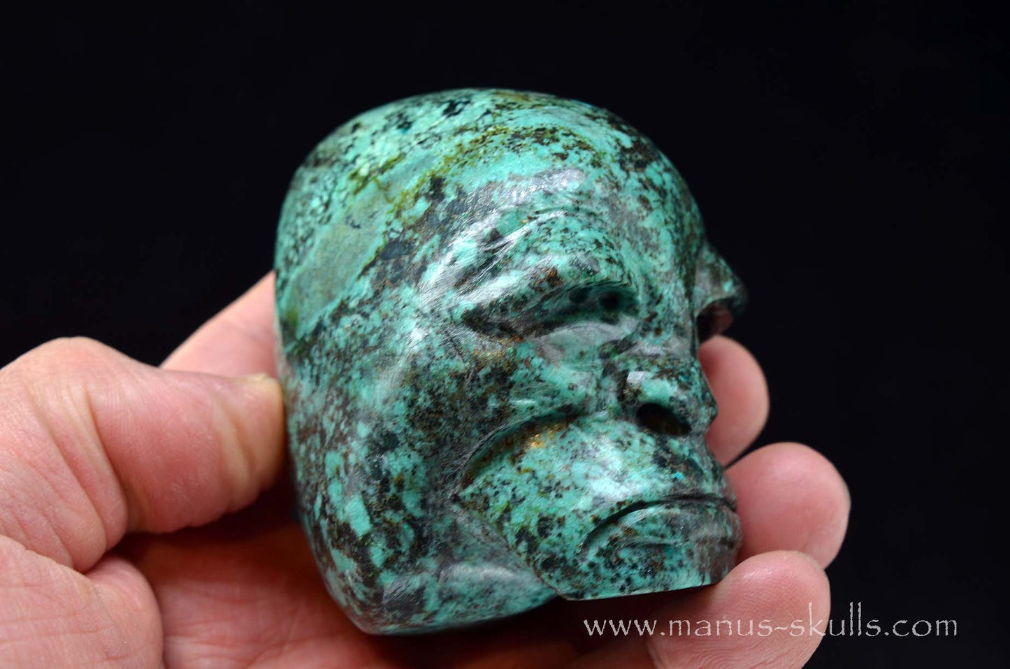 Turquoise Skull Tribal Face